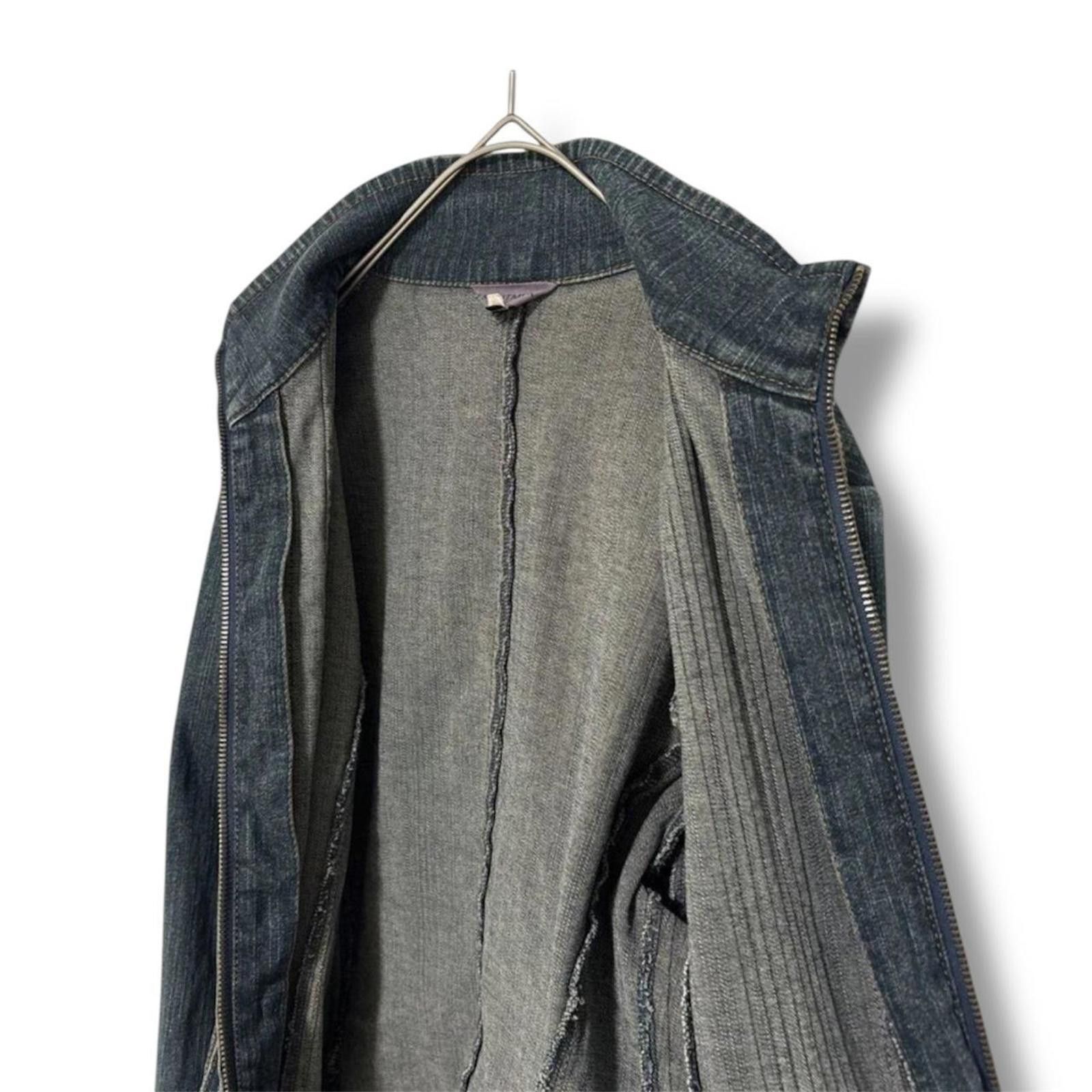 Other Biker style stand collar slim fit denim jacket Size XS / US 0-2 / IT 36-38 - 4 Thumbnail