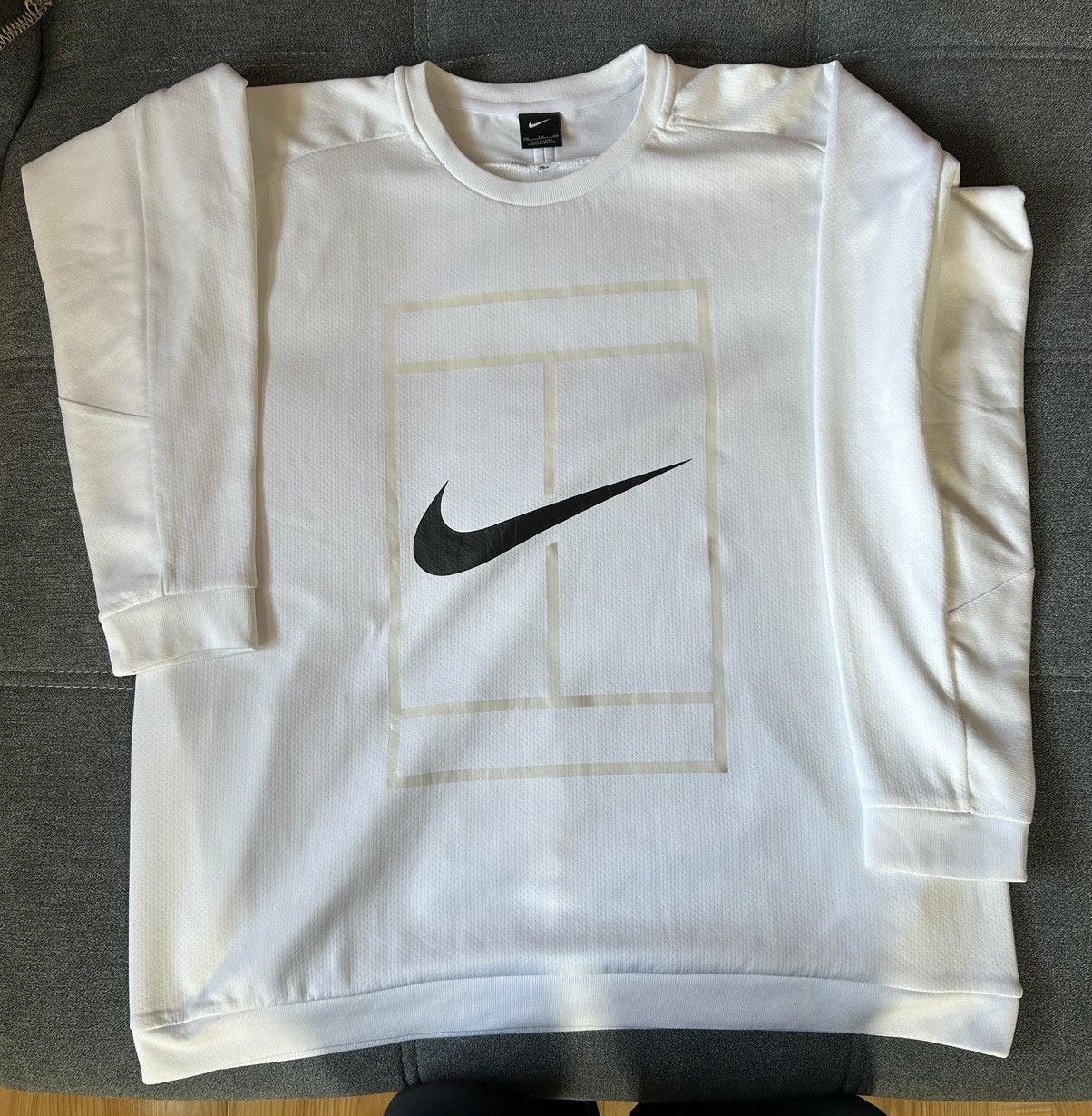 Nike Nike NikeCourt Tennis Crew Sweatshirt White XXL Size US XXL / EU 58 / 5 - 1 Thumbnail