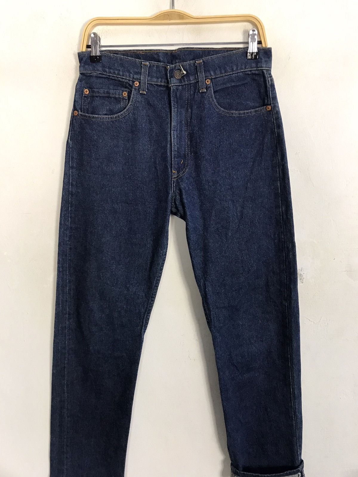 Levi's Vintage Clothing Levi's Lot 505 Zipper Indigo Denim Regular Straight Cut Size US 30 / EU 46 - 3 Thumbnail