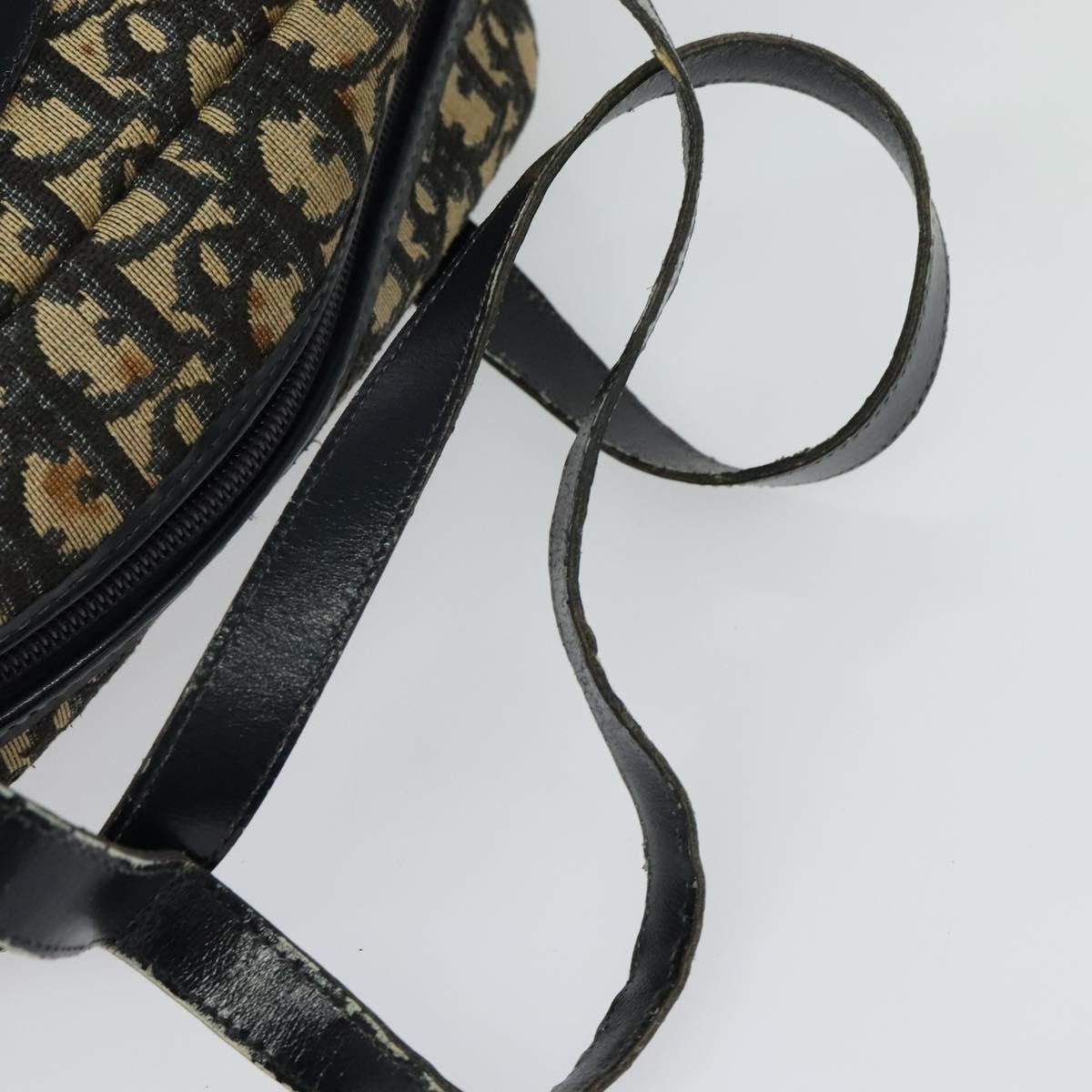 Dior DIOR Trotter Canvas Hand Bag Navy Gold Size ONE SIZE - 7 Thumbnail