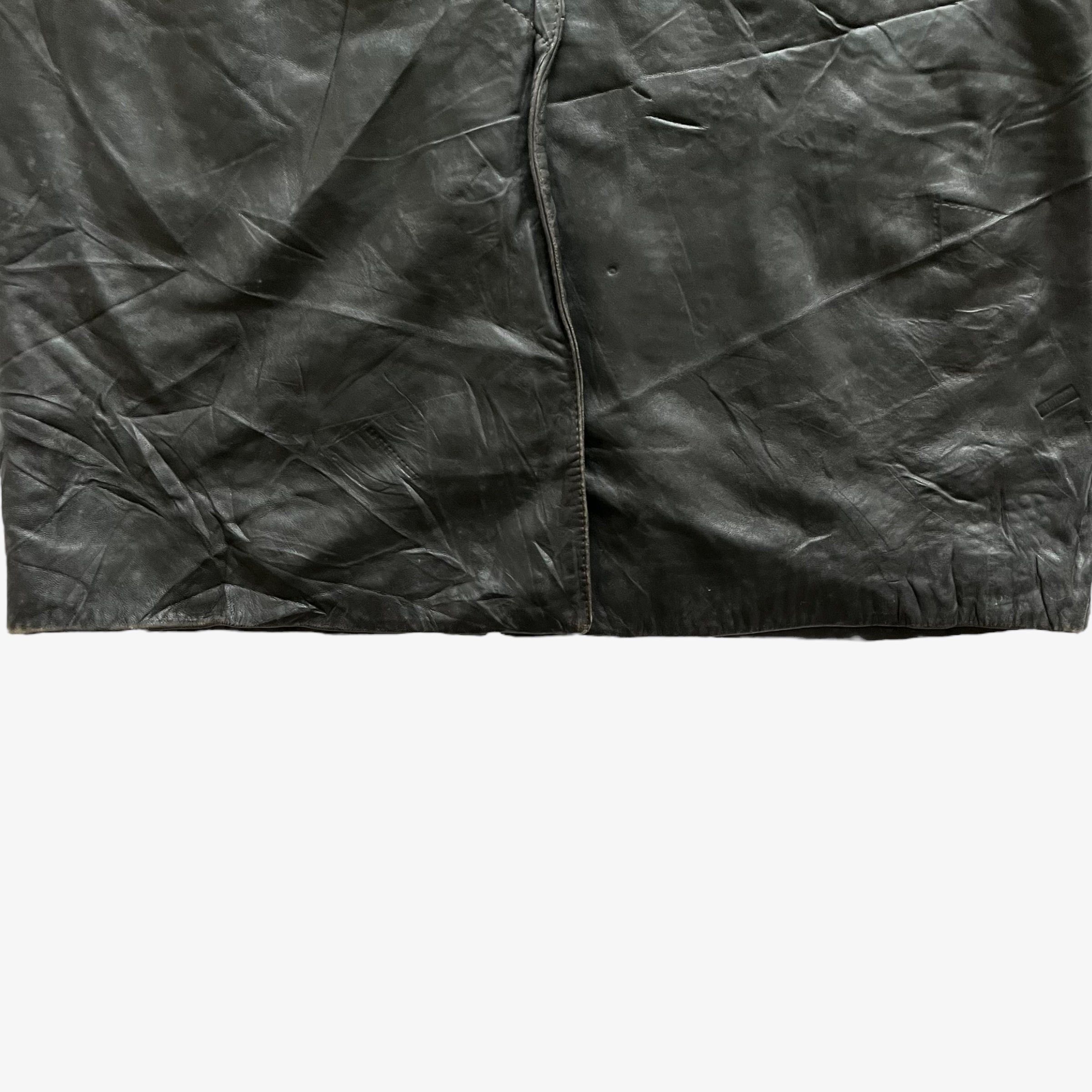 Dolce & Gabbana Vintage 90s Women's Dolce & Gabbana Dark Brown Leather Coat Size M / US 6-8 / IT 42-44 - 7 Thumbnail