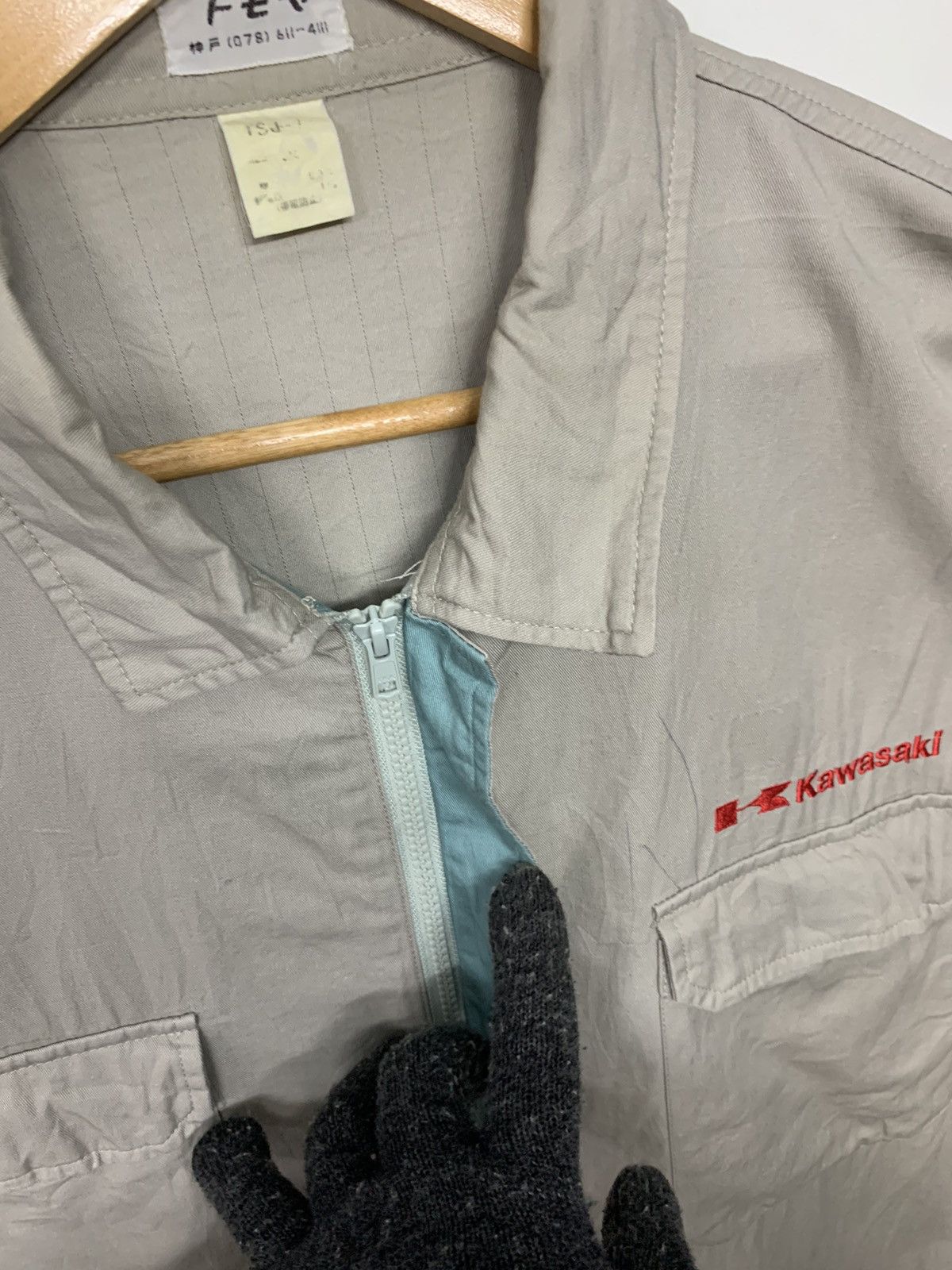 Other Vintage 90's Kawasaki Small Logo Worker Button Ups T Shirt Size US XL / EU 56 / 4 - 5 Thumbnail