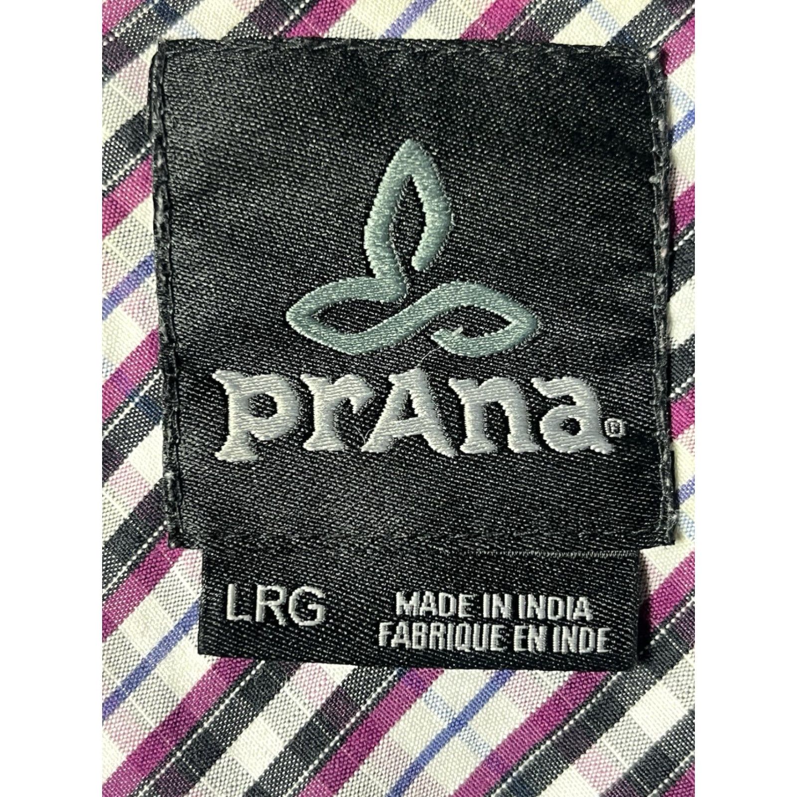 Prana prAna Breathe Collared Short Sleeve Button Up Shirt Gray Men's Large Polo Shirt Knit Stretch Regular Size L Mens Size US L / EU 52-54 / 3 - 5 Thumbnail