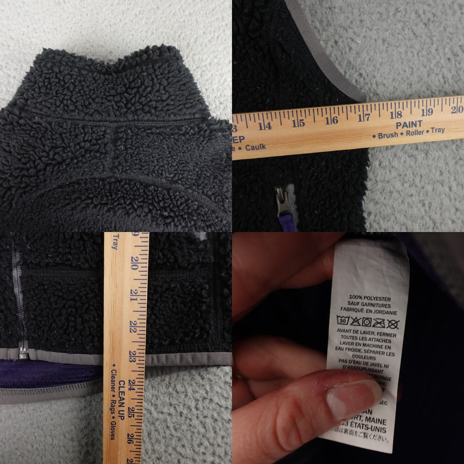 Vintage LL Bean Vest Womens XXS Black Fleece Sleeveless Full Zip Hiking Outdoor Size XXS / US 00 / IT 34 - 8 Thumbnail