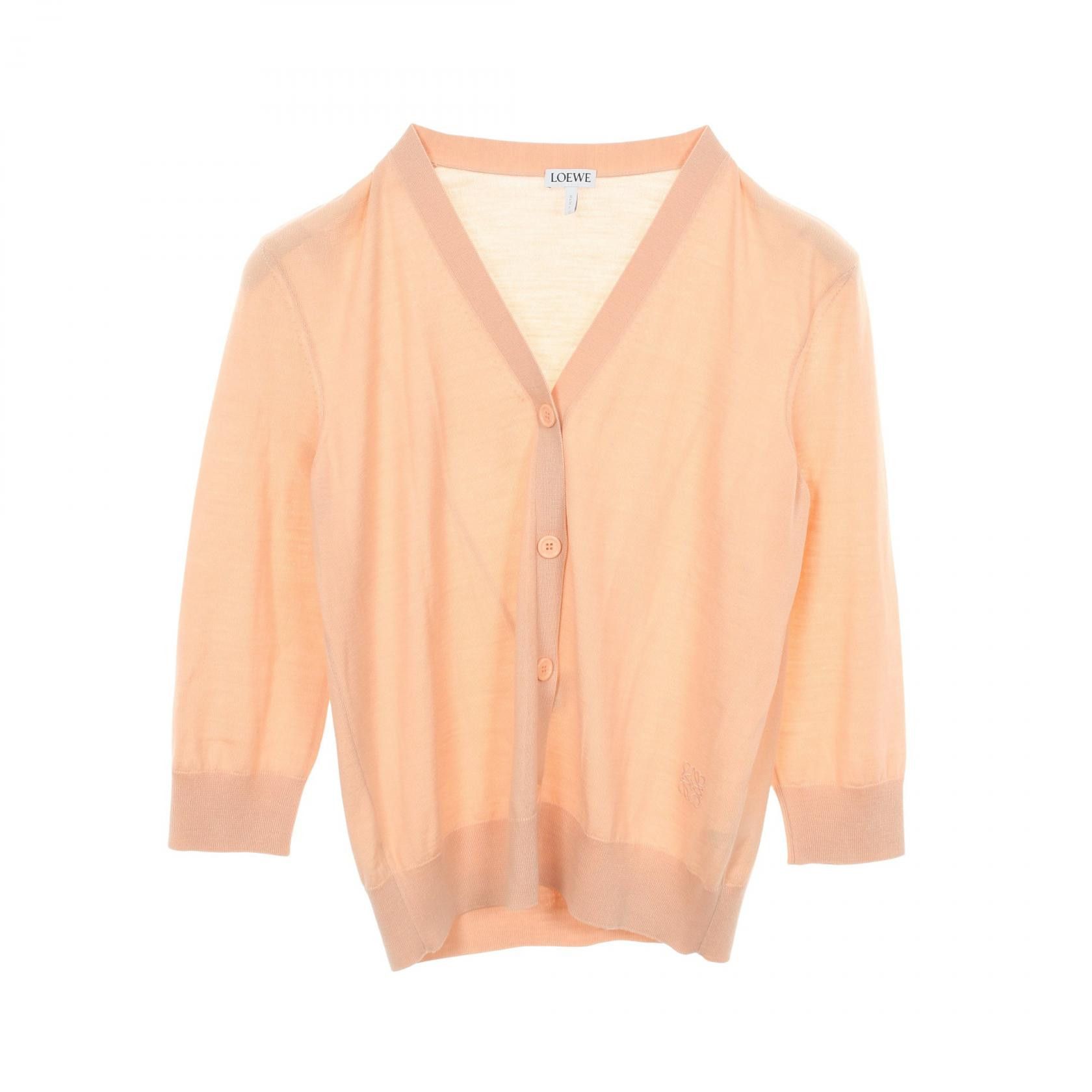 Loewe Loewe Loewe Anagram Embroidered Wool Cardigan Textile Tops DUTY FREE for USA Size ONE SIZE - 1 Thumbnail