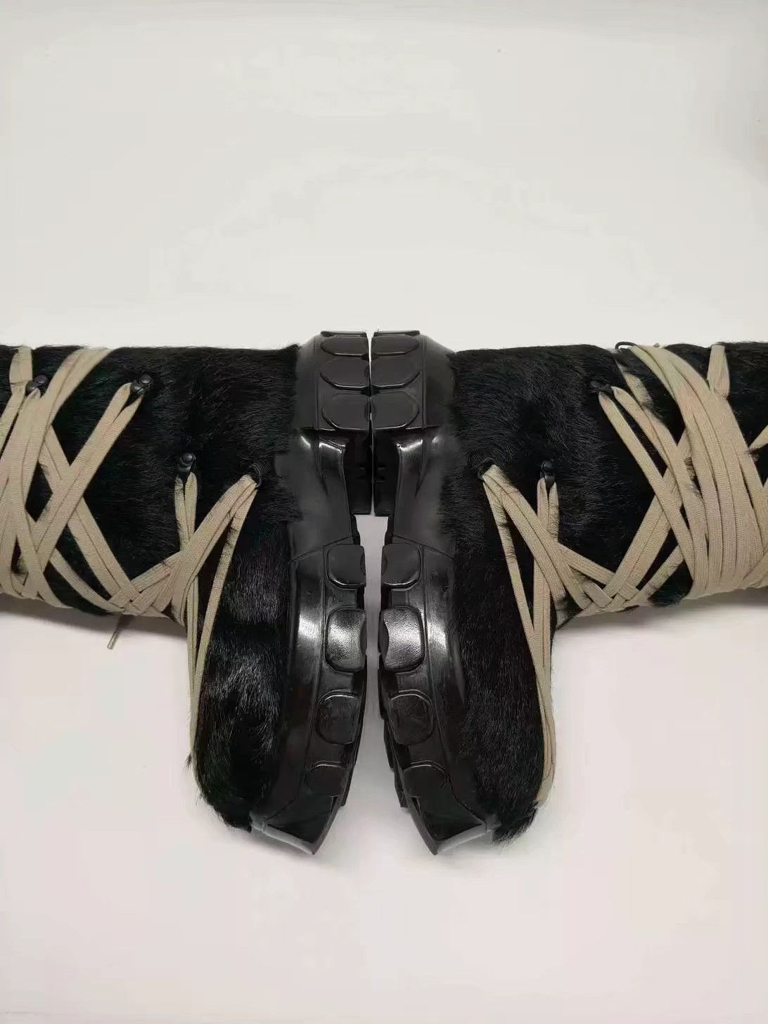 Rick Owens Rick Owens Lunar Boots Crazy Lace Ponyskin Size US 8 / EU 41 - 4 Thumbnail