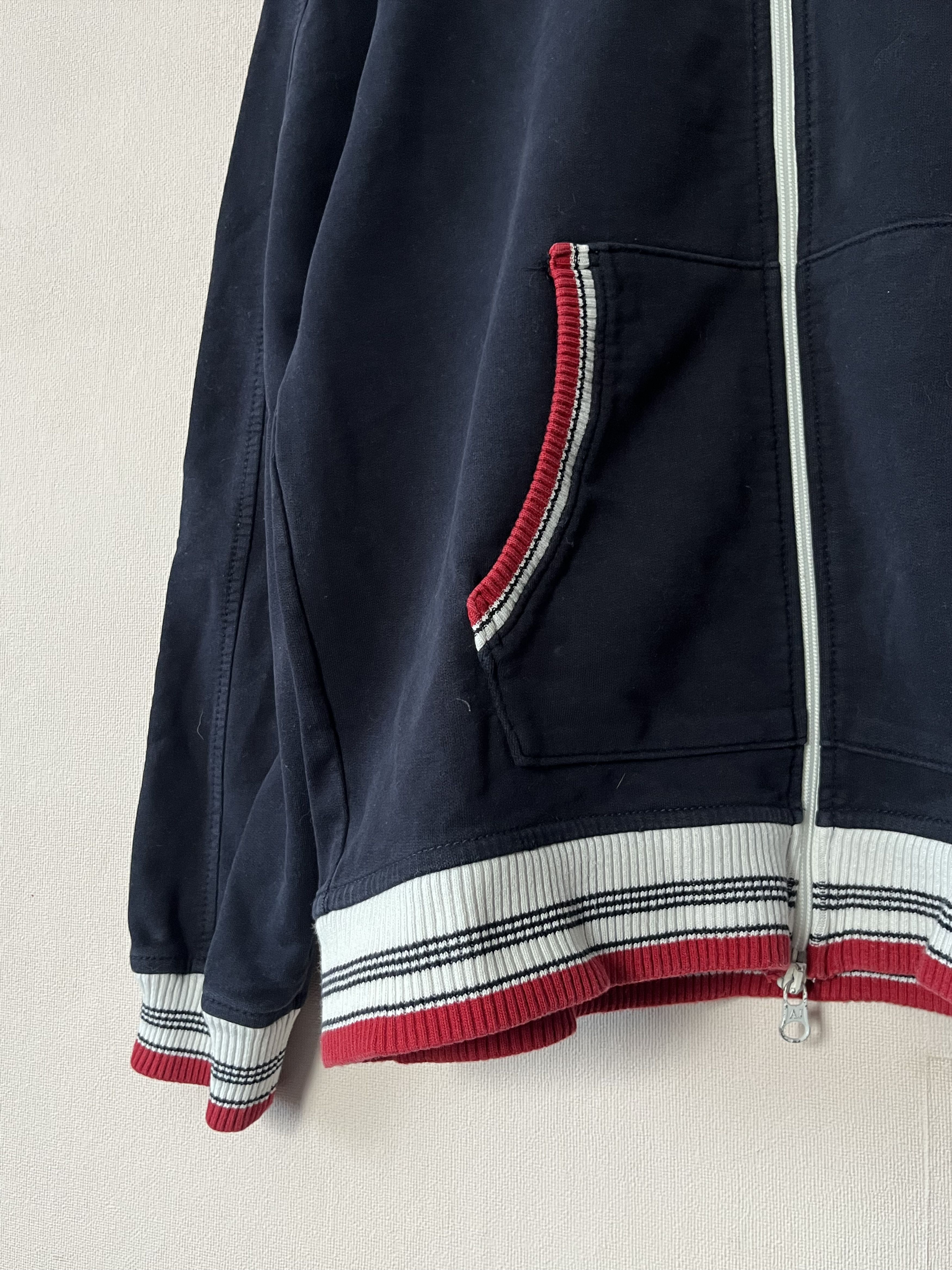 Armani Armani Jeans Vintage AJ Zip Sweatshirt Track Jacket Blue Size US L / EU 52-54 / 3 - 3 Thumbnail