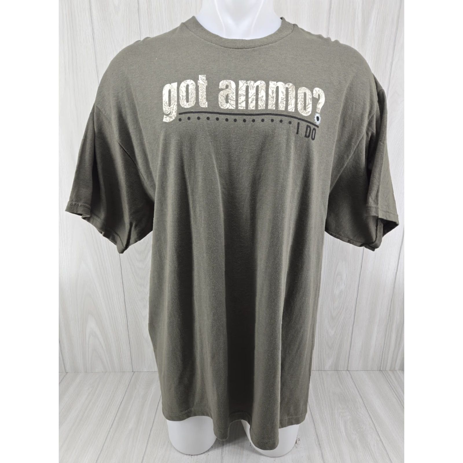 Vintage Academy Sports Outdoors Got Ammo I Do Men’s 2XL Army Green T Shirt Size US XXL / EU 58 / 5 - 2 Thumbnail