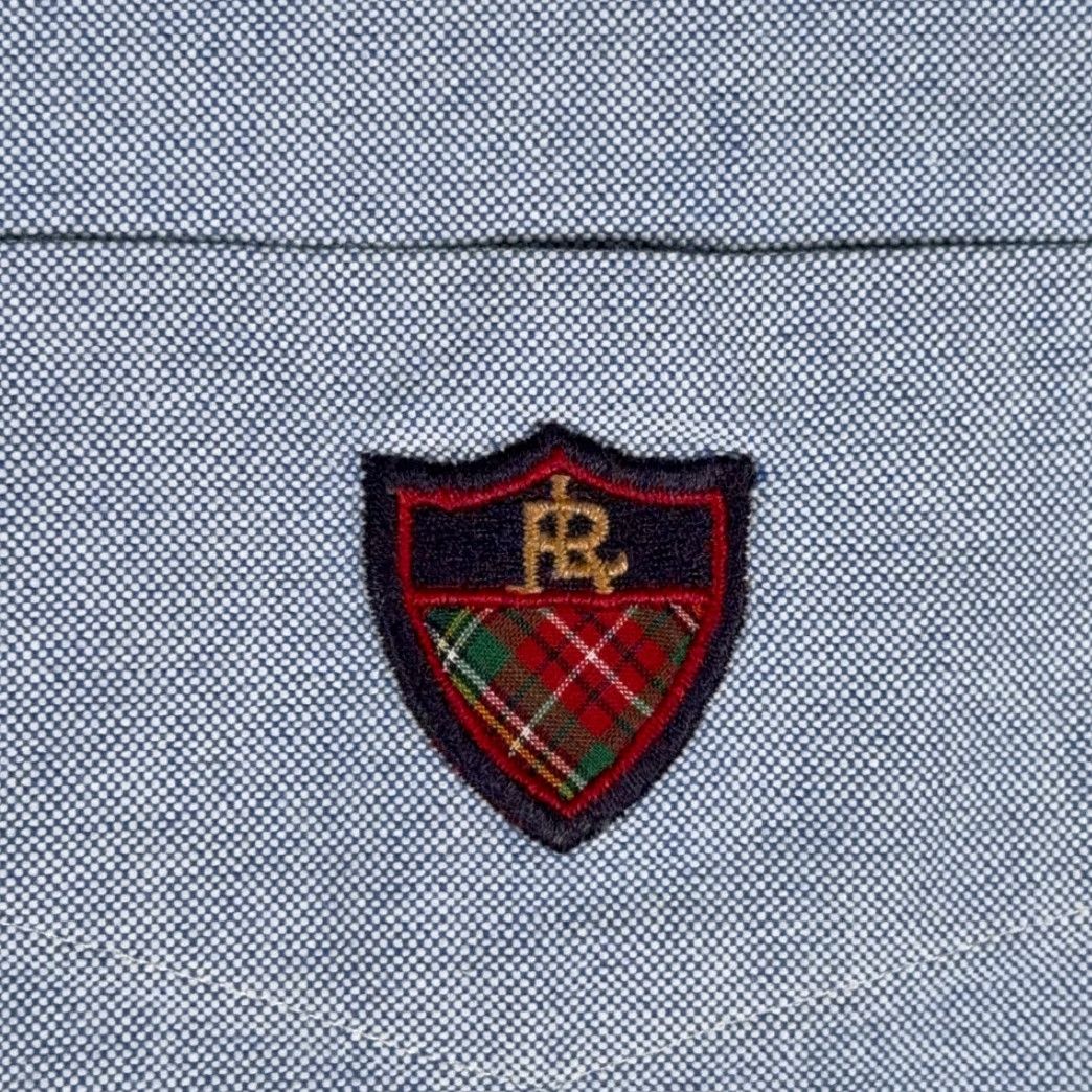 Ralph Lauren VINTAGE Ralph Lauren Golf Shirt XL Adult Blue Oxford Tilden Crest 90s Shirt Mens Size US XL / EU 56 / 4 - 4 Thumbnail