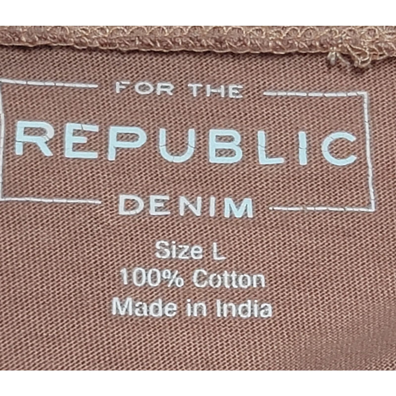 Other For The Republic Denim Salmon Pink Orange Peplum Top Large Size L / US 10 / IT 46 - 4 Thumbnail