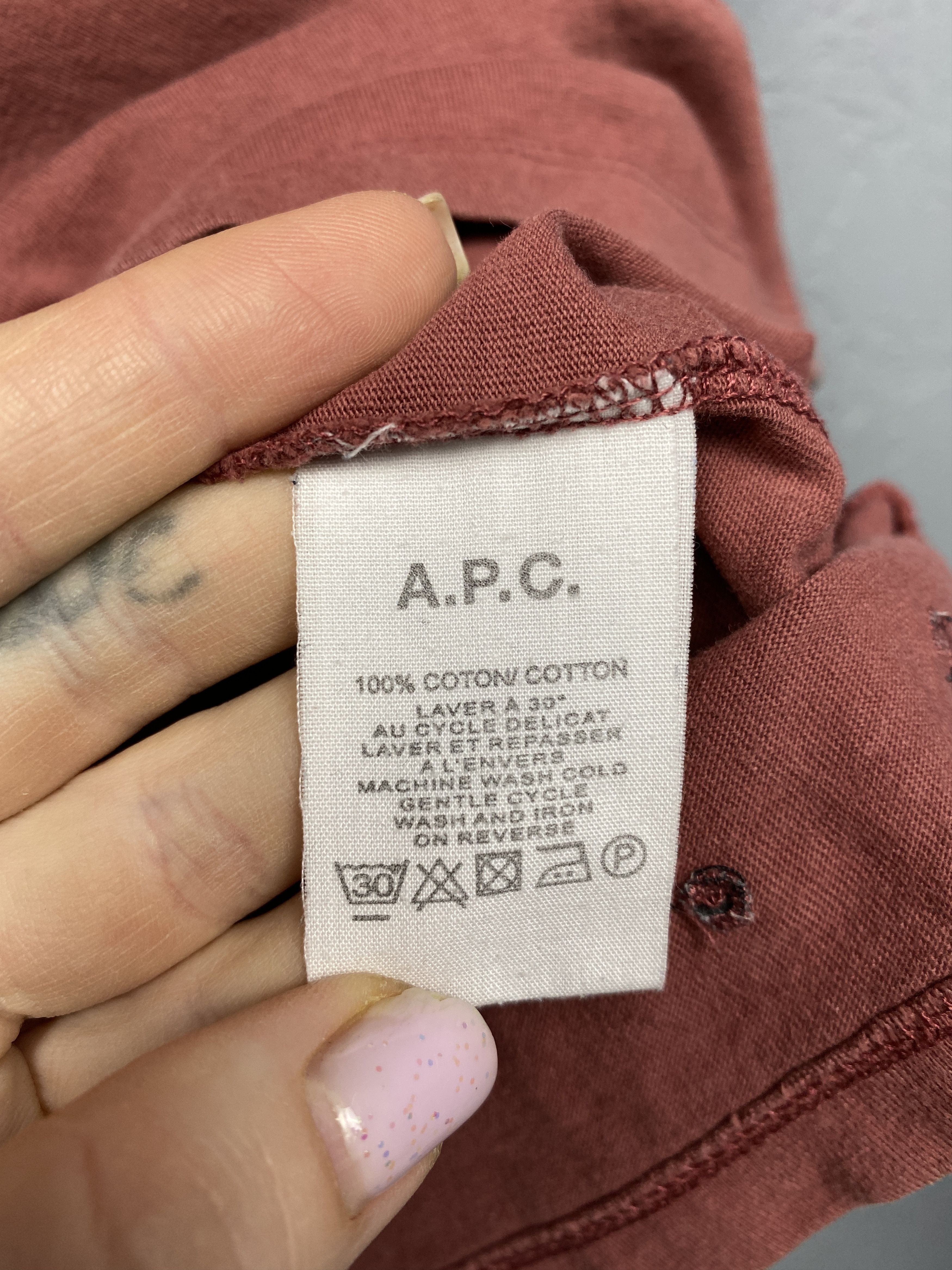 A.P.C. A.P.C. Rue Madame Paris Vintage Mens T-Shirt Tee Size US XL / EU 56 / 4 - 5 Thumbnail