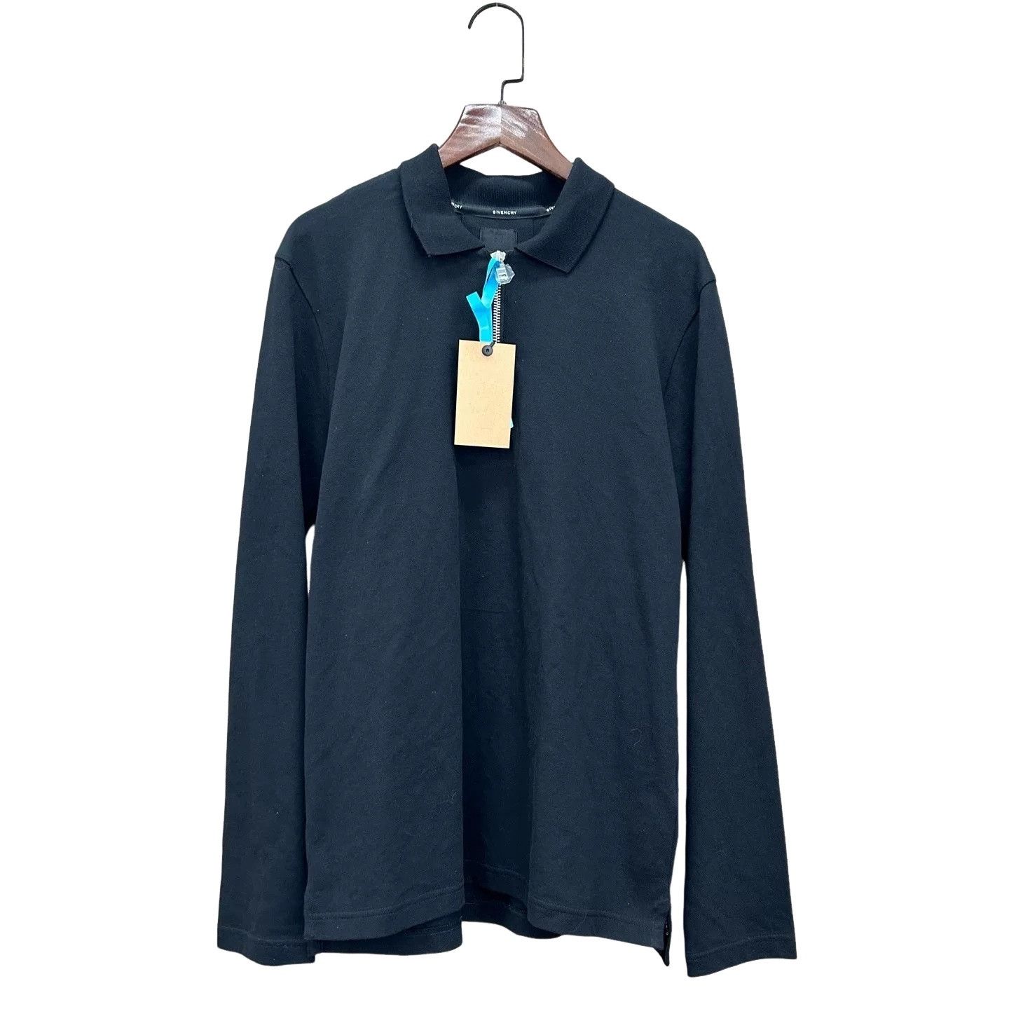 Givenchy Givenchy Logo Embroidered Long Sleeve Polo Size M Size US M / EU 48-50 / 2 - 1 Thumbnail