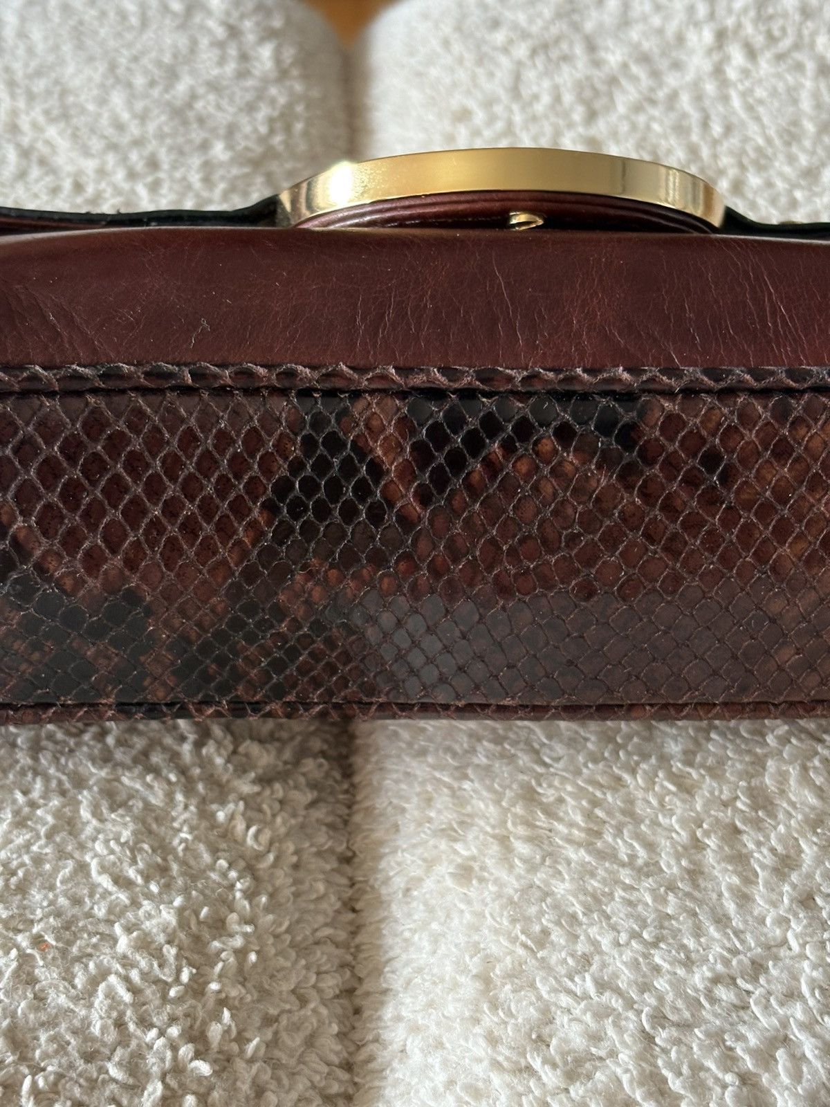 Tory Burch Vintage Tory Burch bag with snake skin detailes Size ONE SIZE - 11 Thumbnail