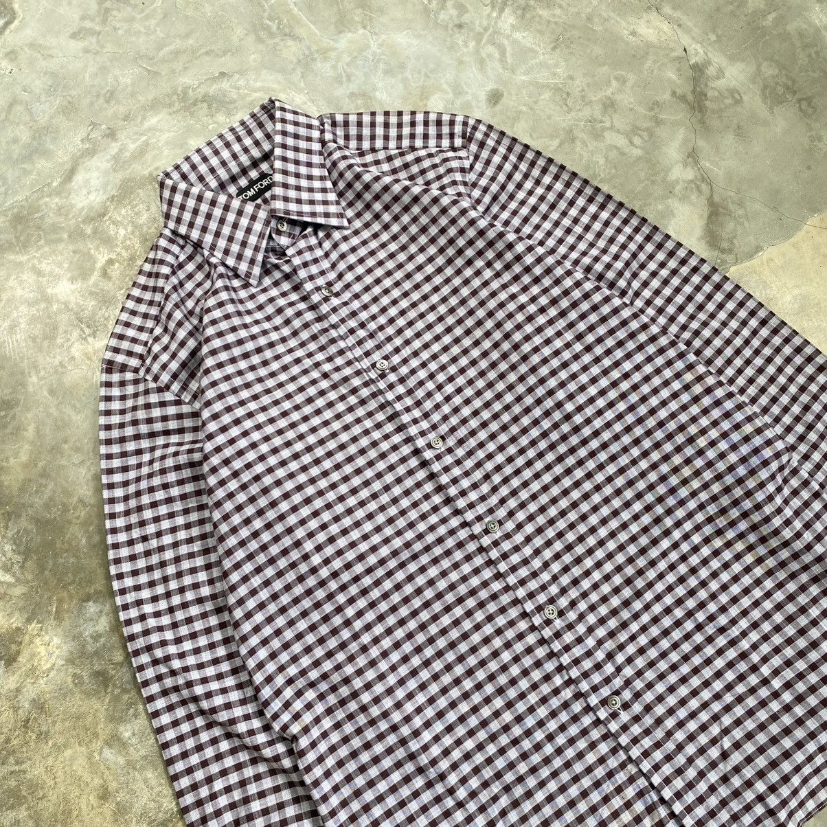 Tom Ford Tom ford Plaid Shirt Size US XL / EU 56 / 4 - 2 Thumbnail