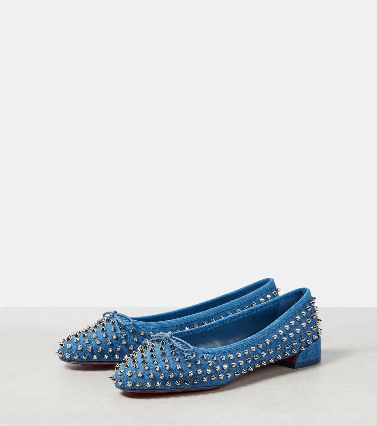 Christian Louboutin o1s1wg110925 Flats in Denim Size US 7 / IT 37 - 5 Thumbnail