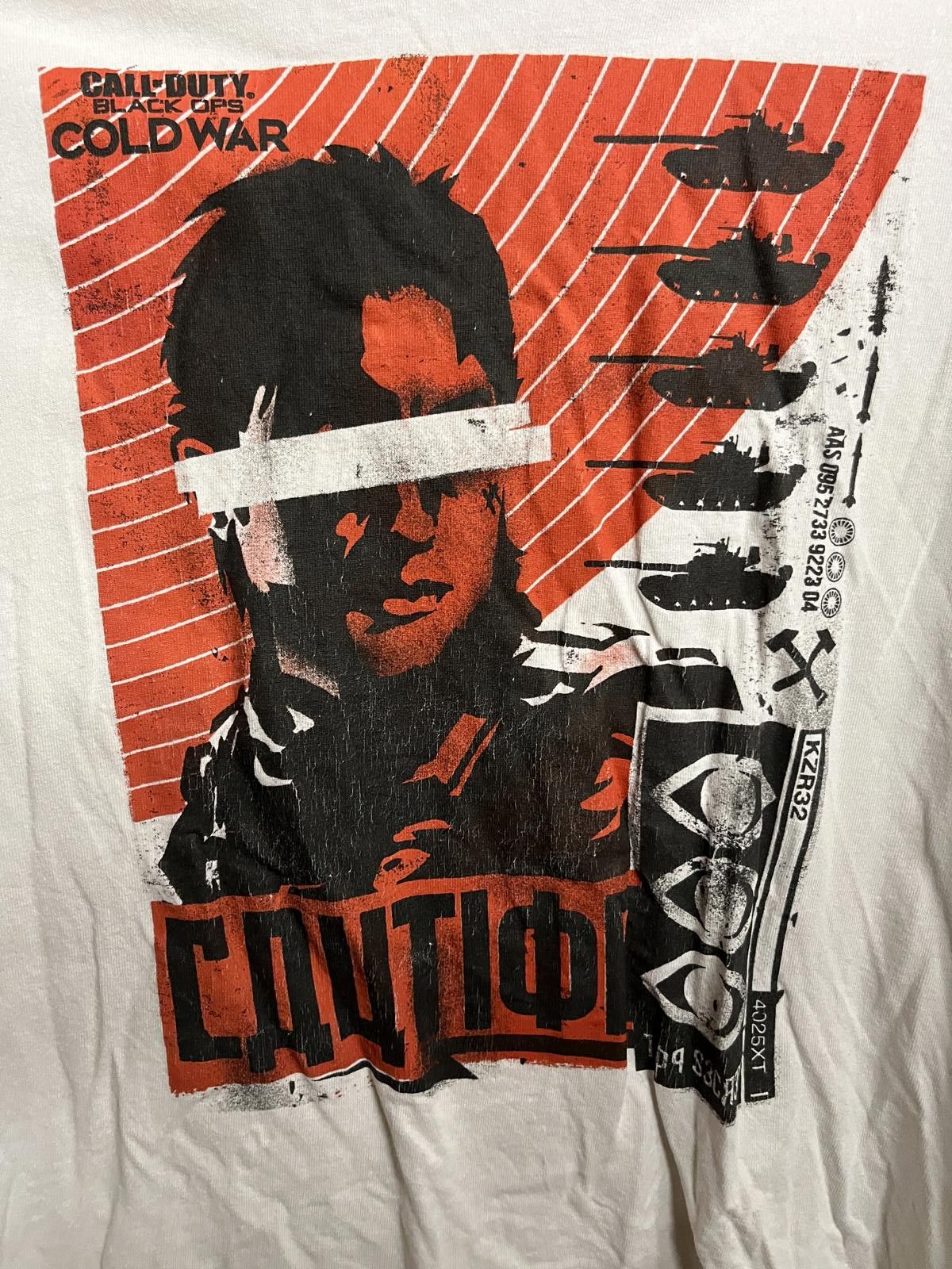 Designer T-shirt Call of Duty Black Ops Cold War Promo Tee - 2XL Size US XXL / EU 58 / 5 - 3 Thumbnail
