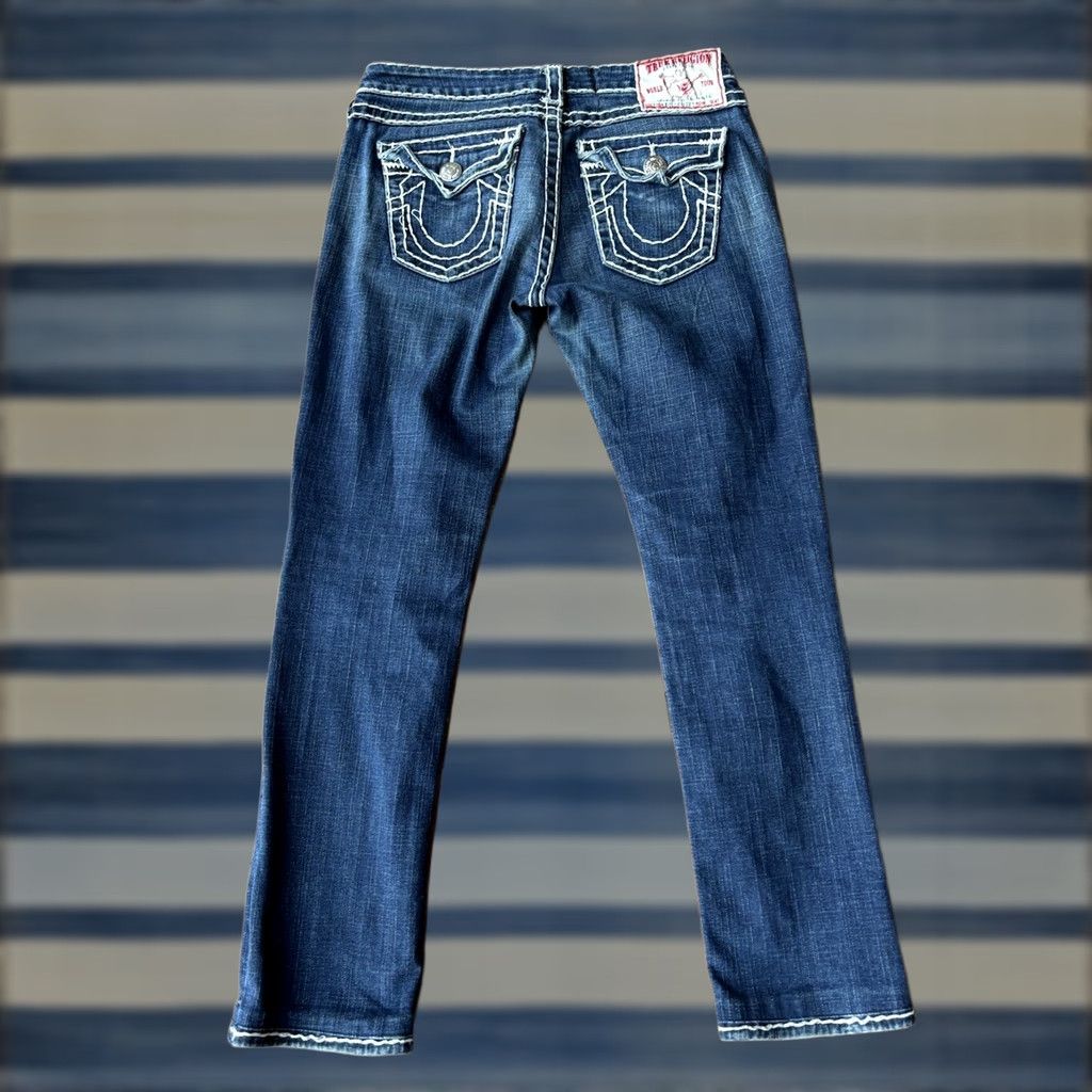 True Religion Vintage True Religion Billy Super T Jeans Womens 29 Distressed 5-Pocket Denim Blue USA Jeans Size 29" - 1 Thumbnail