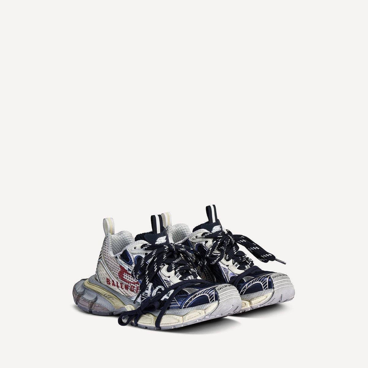 Balenciaga BALENCIAGA 3XL Logo Sneaker Eggshell Size US 6 / EU 39 - 7 Thumbnail