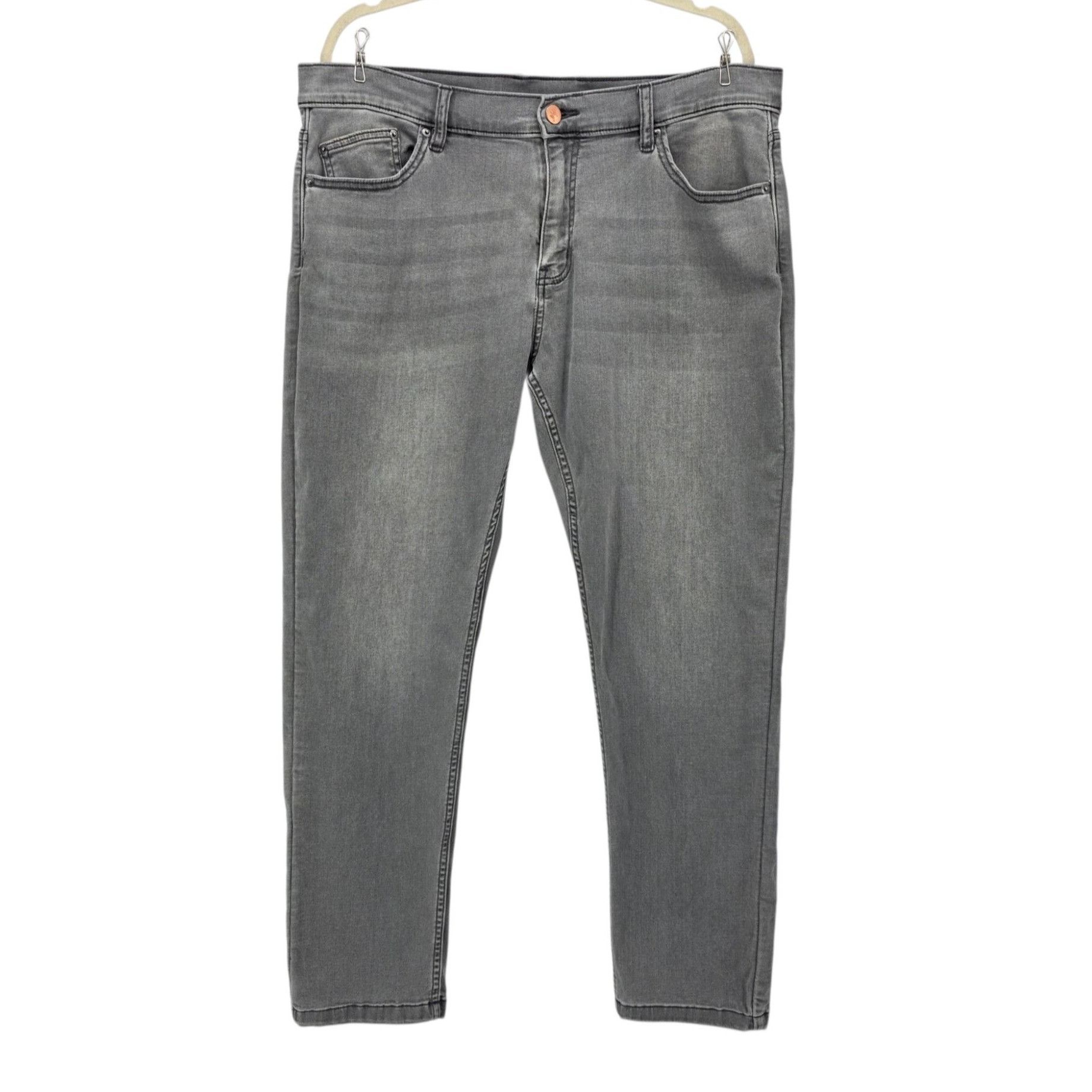 Other Mugsy Mens 38/32 Jeans Beans Stretch Distressed Gray Medium Size US 38 / EU 54 - 8 Thumbnail