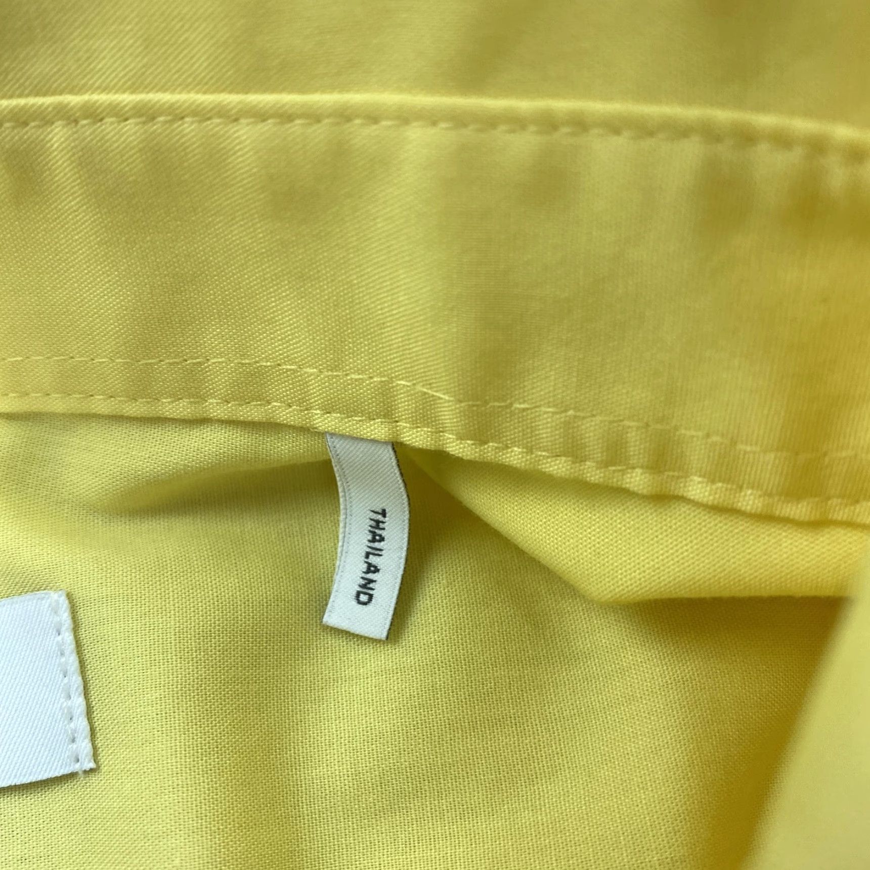Vintage Appleseed's Foxcroft Shirt Womens 22W Yellow Wrinkle Free Short Sleeve Button Size 3XL / US 20-22 - 7 Thumbnail