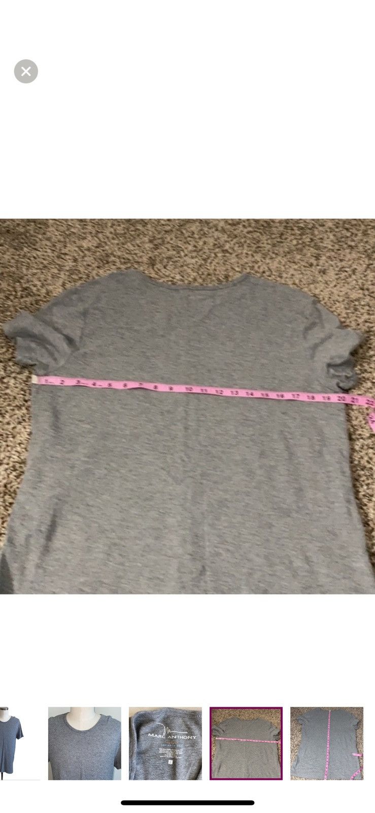Marc Anthony Marc Anthony large grey slim fit tee Size US L / EU 52-54 / 3 - 2 Thumbnail