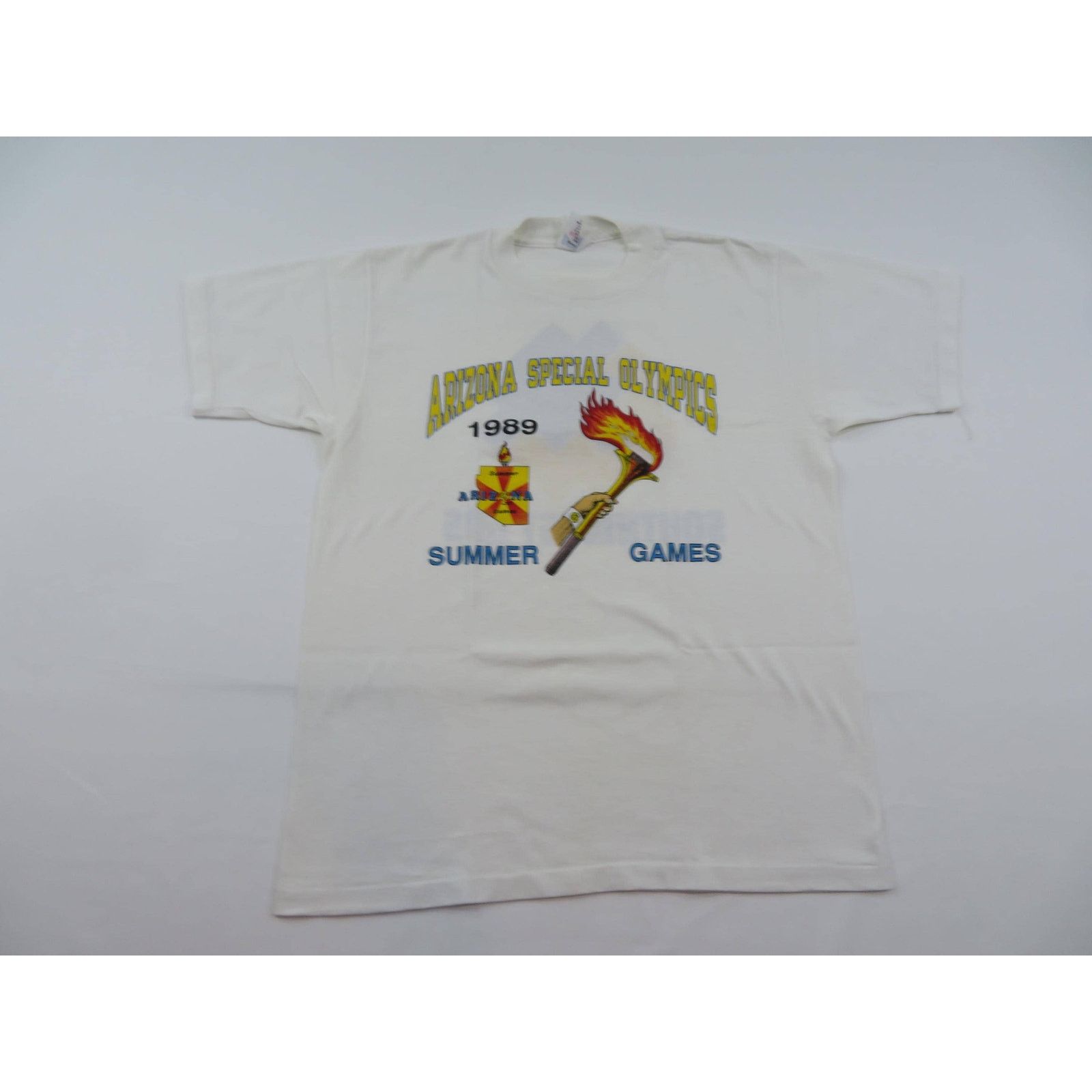 Other 80s Arizona Special Olympics White T-shirt Sz M Double Sided Size US M / EU 48-50 / 2 - 1 Thumbnail