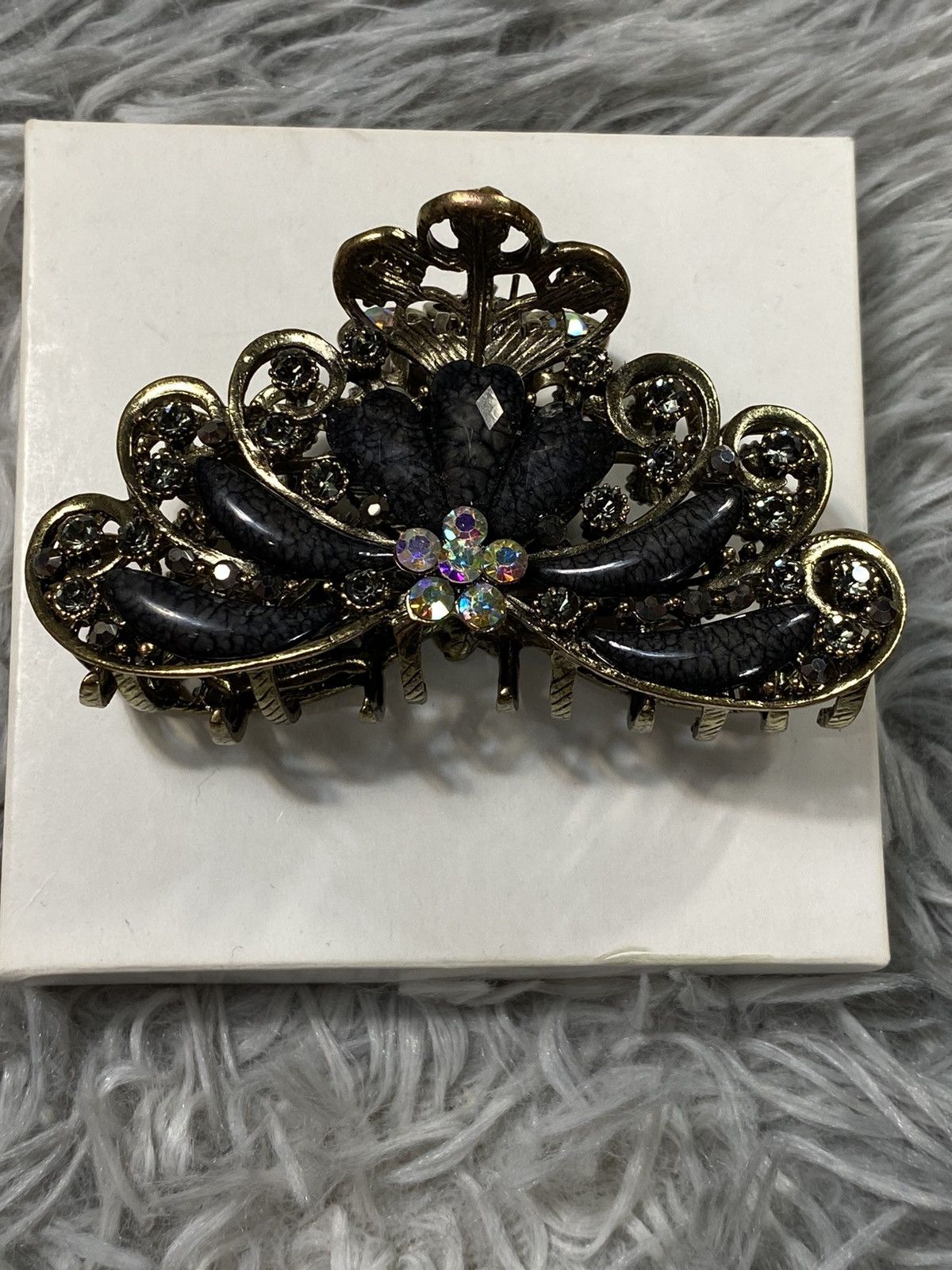 Vintage Vintage Ornate Hair Clip with Crystals | Japanese Brand Size ONE SIZE - 8 Thumbnail