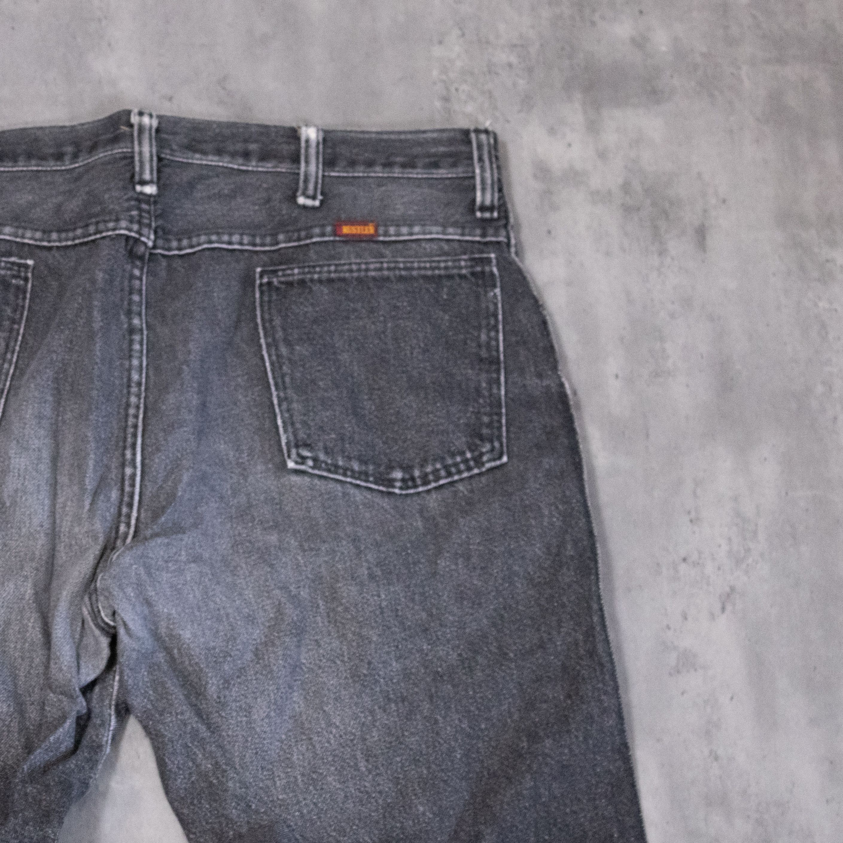 Rustler × Vintage Y2K 2000’s Rustler Faded Black Straight Legged Denim Pants Size US 35 - 15 Thumbnail