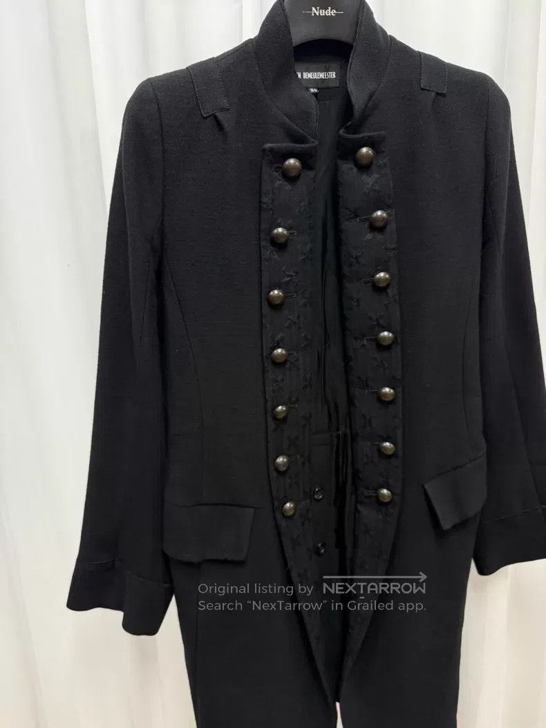 Ann Demeulemeester Ann Demeulemeester Court Napoleon coat with structured bac Size 4XL / US 24-26 - 2 Thumbnail