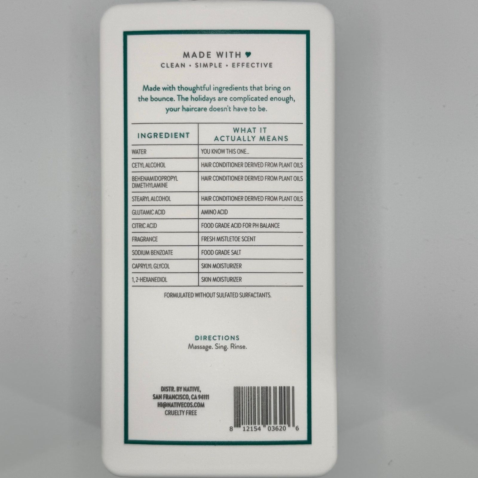Other New Holiday NATIVE Fresh Mistletoe Volumizing Conditioner Size ONE SIZE - 4 Thumbnail
