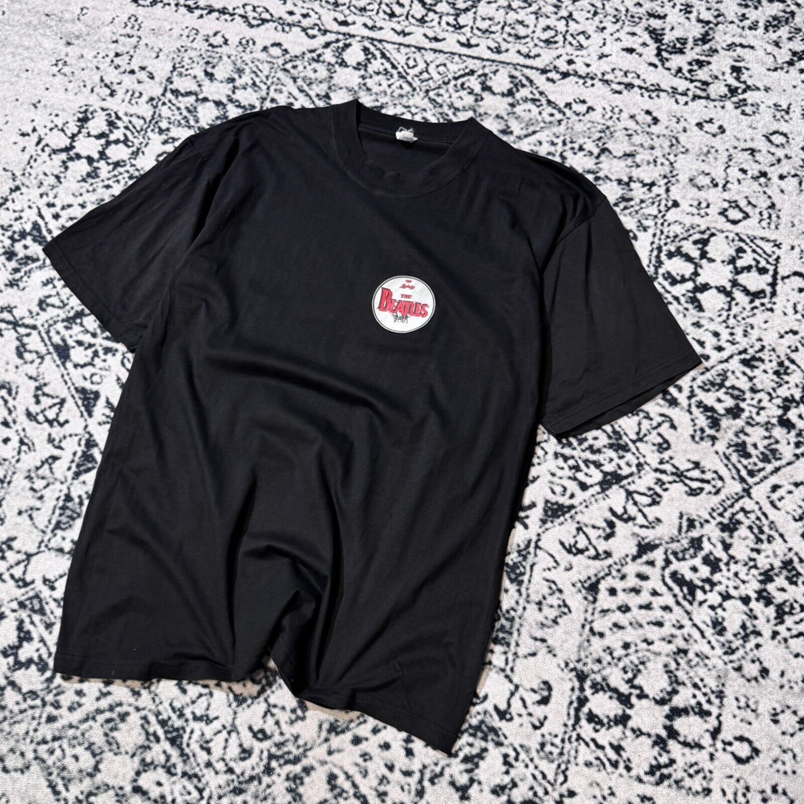 Vintage Vintage Black Cotton T-Shirt Size L The Beatles Y2K 1990 Size US L / EU 52-54 / 3 - 2 Thumbnail