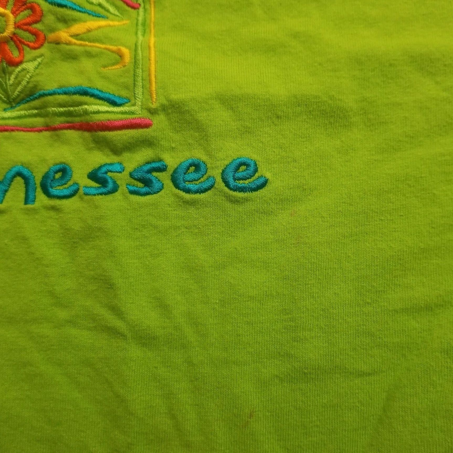Vintage VINTAGE Time Square Sportswear Tennessee Green Embroidered Souvenir T Shirt XL Mens Crew Neck Short Sleeve 90s Size US XL / EU 56 / 4 - 4 Thumbnail