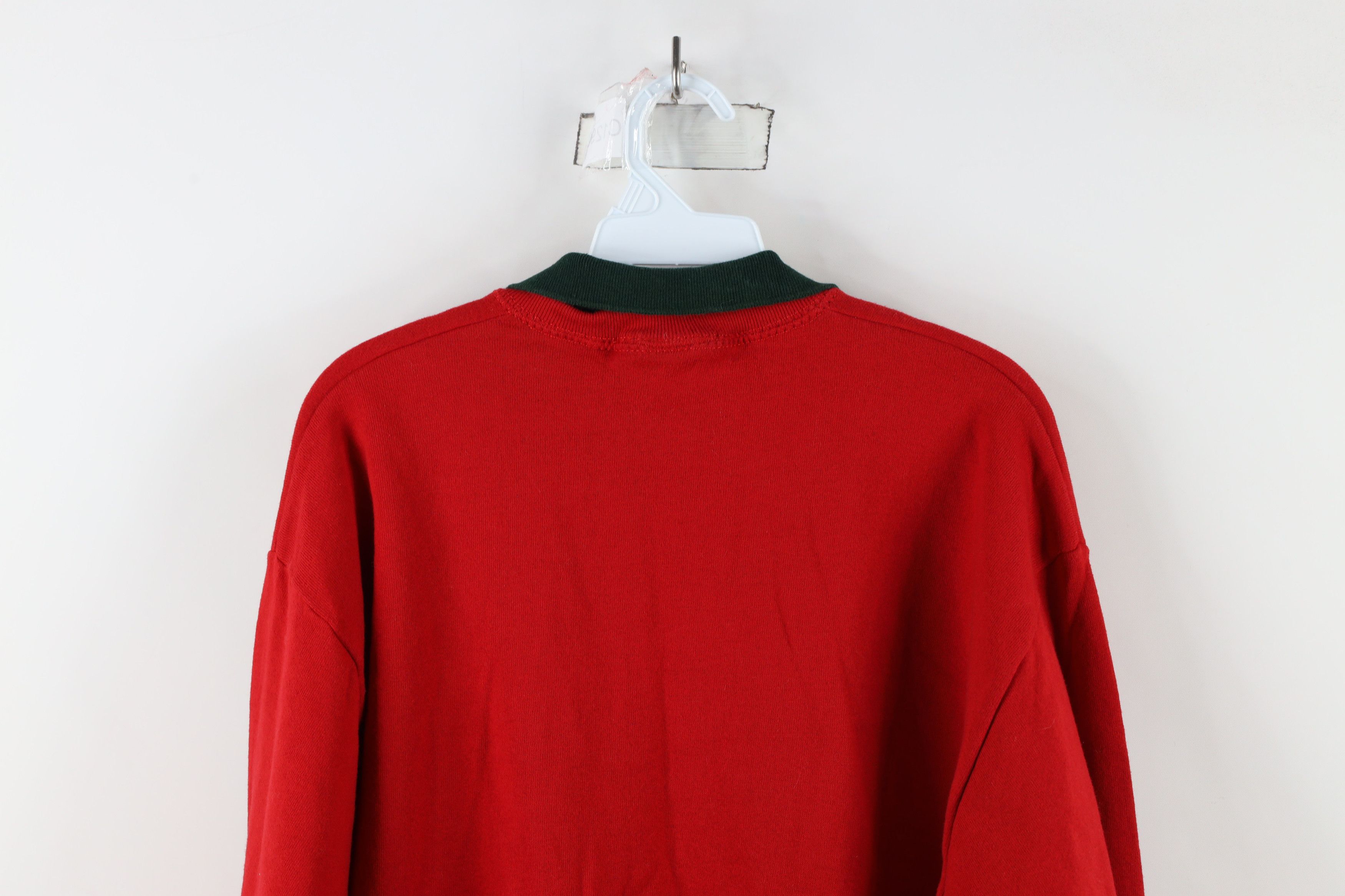 Vintage Vintage 90s Dear Santa I Want It All Collared Sweatshirt USA Size L / US 10 / IT 46 - 7 Thumbnail