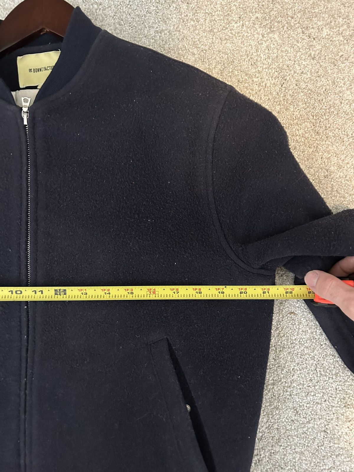 De Bonne Facture De Bonne Facture Navy Wool Bomber Size US M / EU 48-50 / 2 - 7 Thumbnail