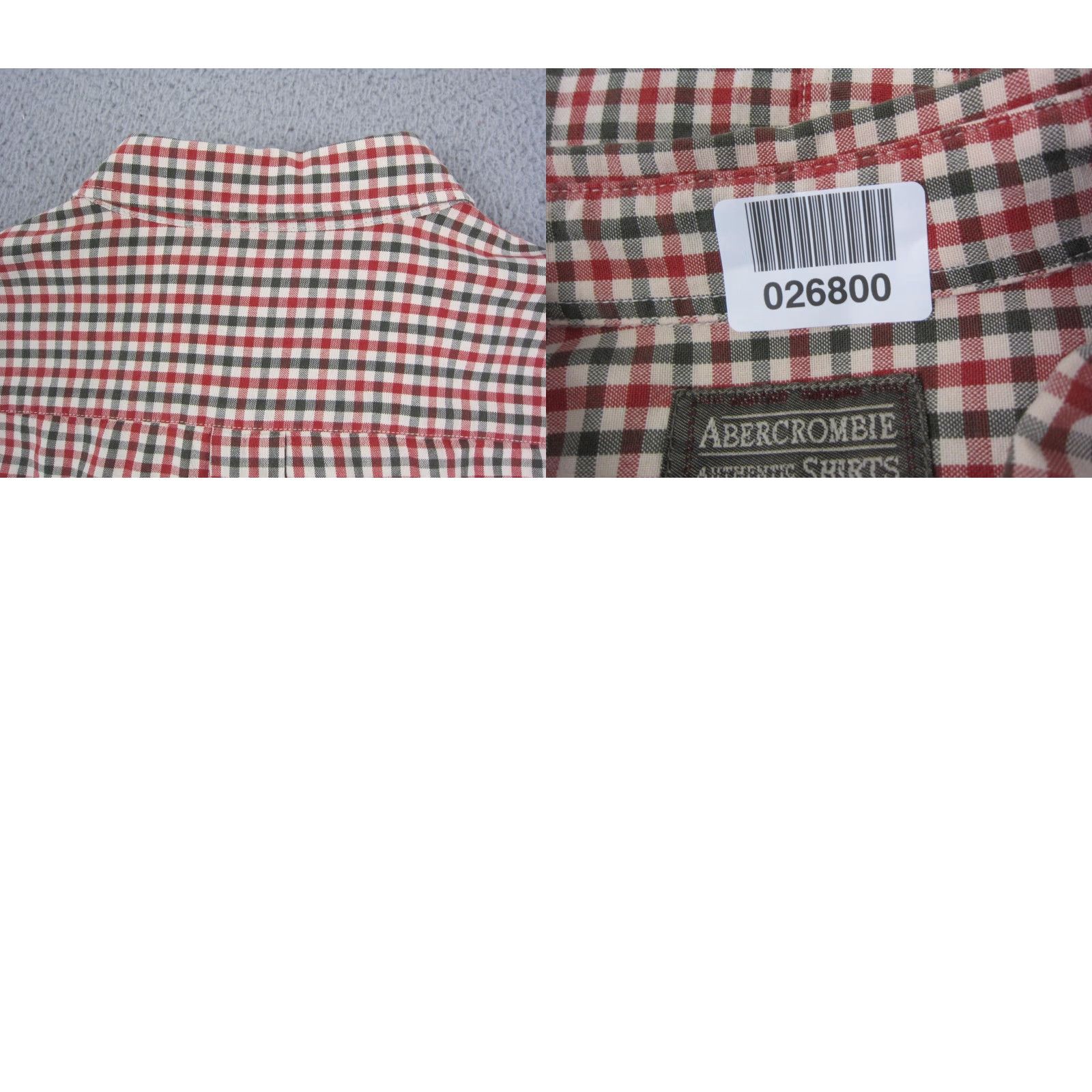 Abercrombie & Fitch VINTAGE Abercrombie & Fitch Shirt Mens Large Red Check Gingham Button Up 90s Size US L / EU 52-54 / 3 - 8 Thumbnail