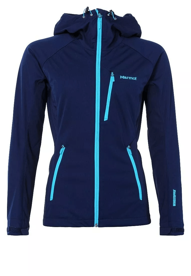 Haglofs Marmot Junfo ROM Softshell Windbreaker Hooded Stretch Jacket Size L / US 10 / IT 46 - 2 Thumbnail