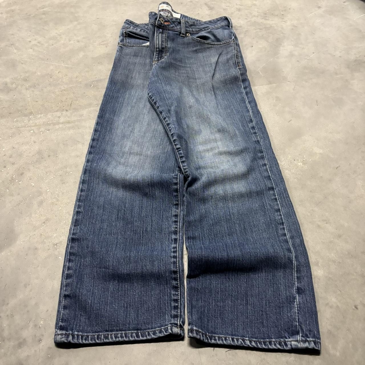 Japanese Brand × Vintage Crazy Vintage Y2K/2000s Grunge Dark Wash Essential Denim Jeans! Size US 32 / EU 48 - 3 Thumbnail