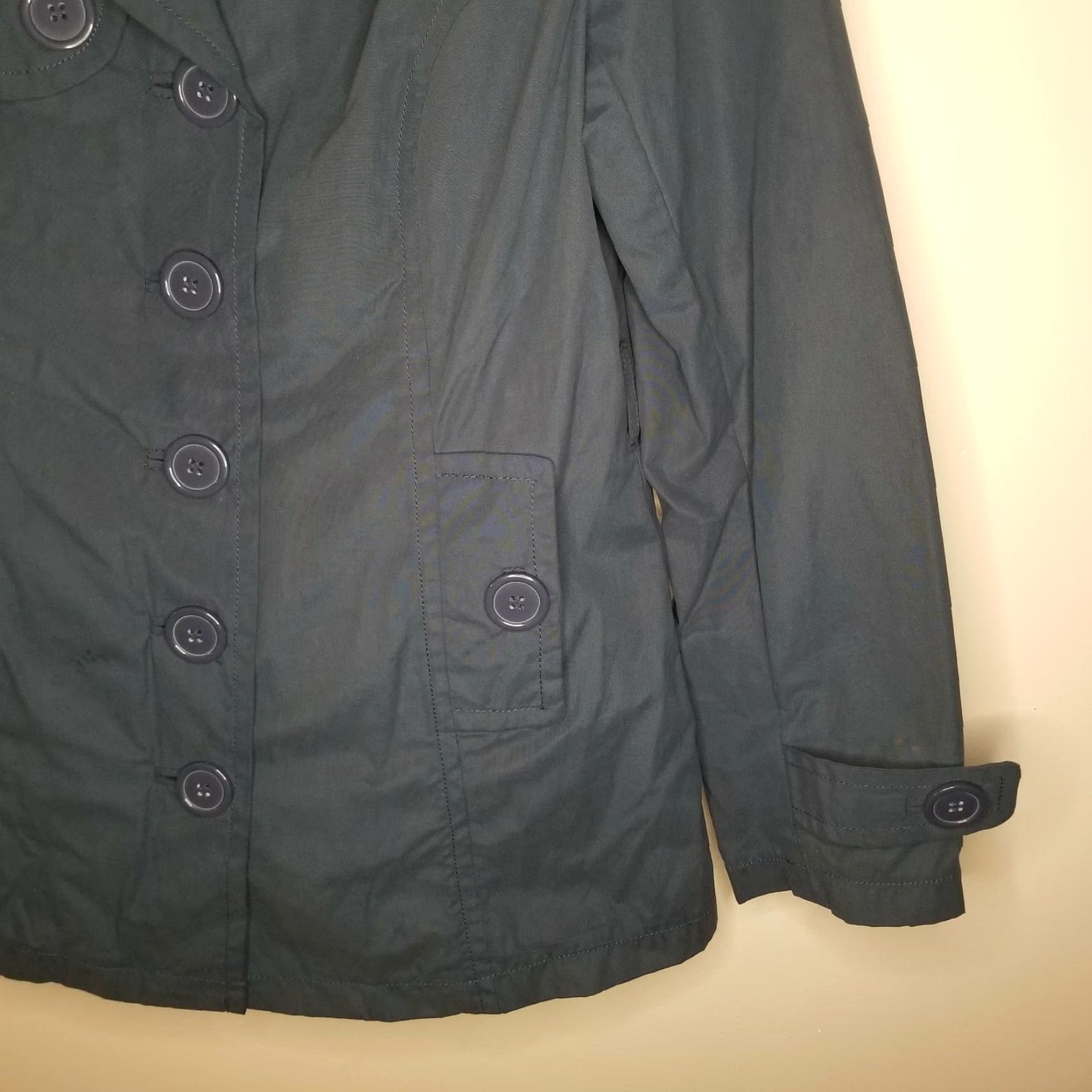 Vintage VINTAGE Jou Jou Premium Women's Blue Long Sleeve Pea Coat Size M Size M / US 6-8 / IT 42-44 - 2 Thumbnail
