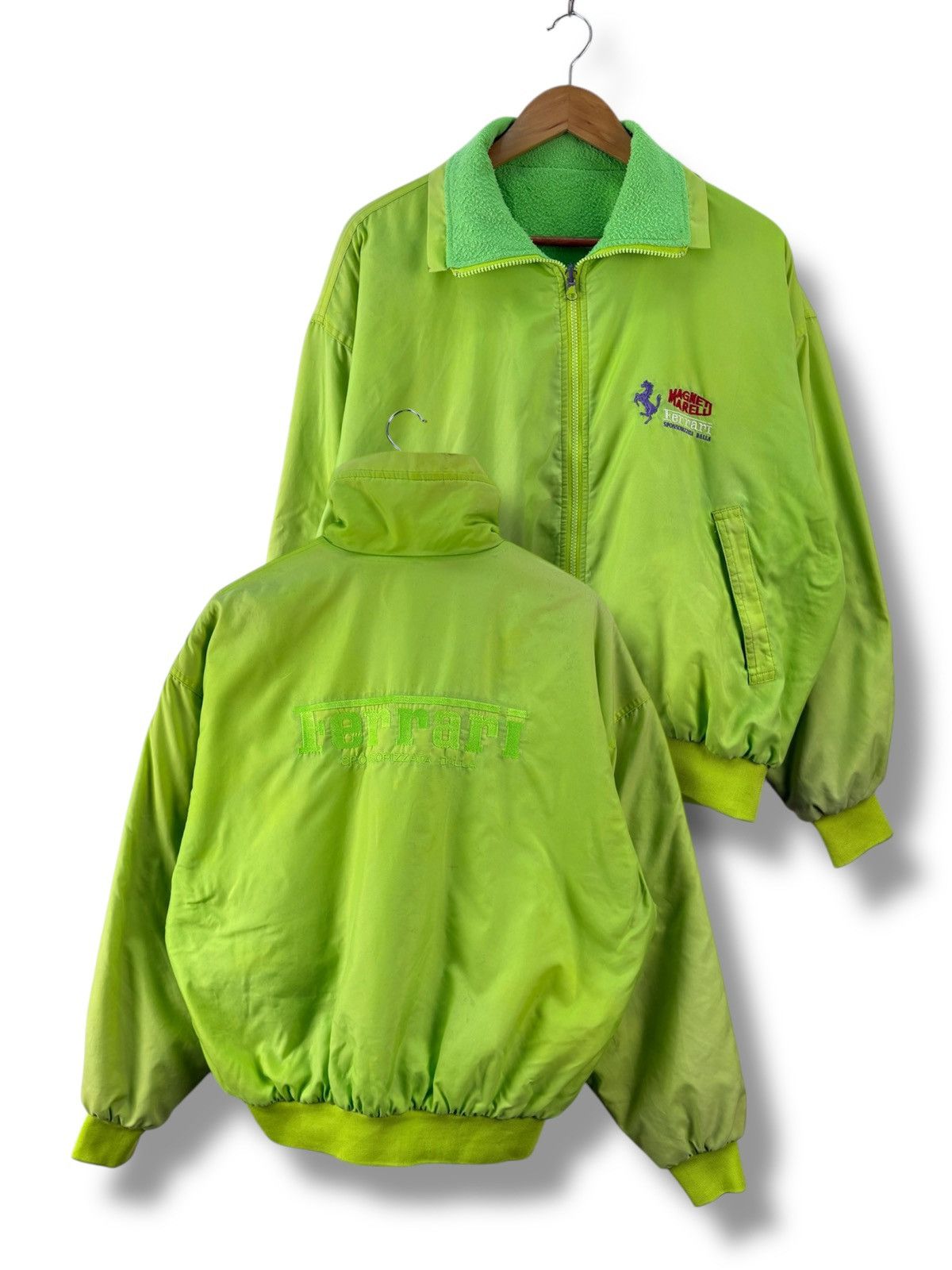 Ferrari Vintage 90s Magneti Marelli Ferrari Bomber Jacket Size US L / EU 52-54 / 3 - 1 Thumbnail