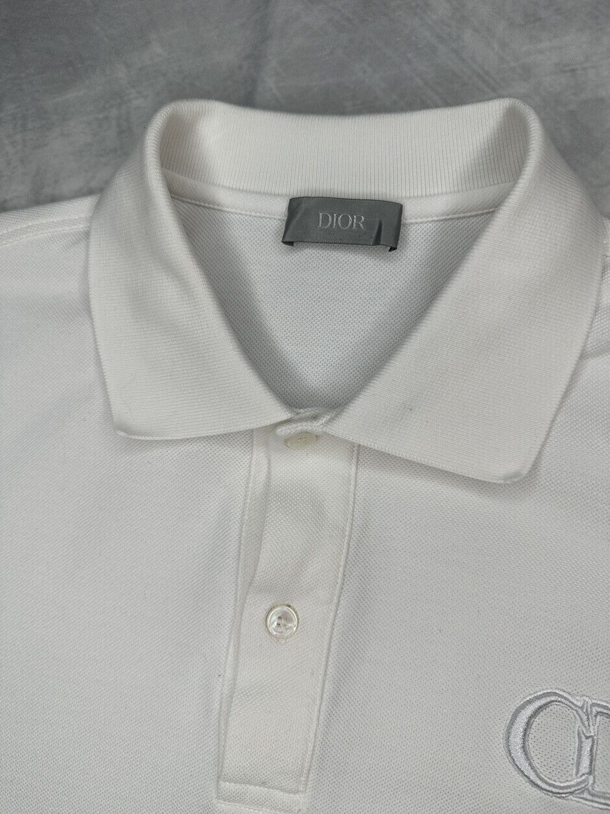 Christian Dior Monsieur × Dior Christian DIOR Polo Shirt White Size S / US 4 / IT 40 - 3 Thumbnail