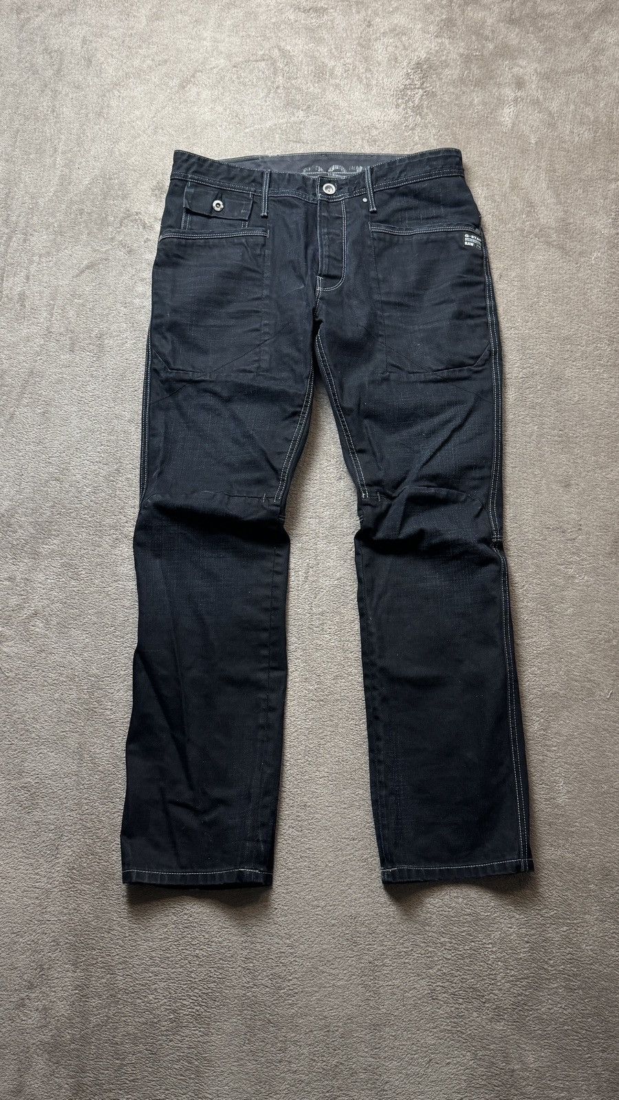 Japanese Brand Y2K G-Star Vintage Faded Logo Jeans LGB evisu dolce gabban Size US 32 / EU 48 - 3 Thumbnail