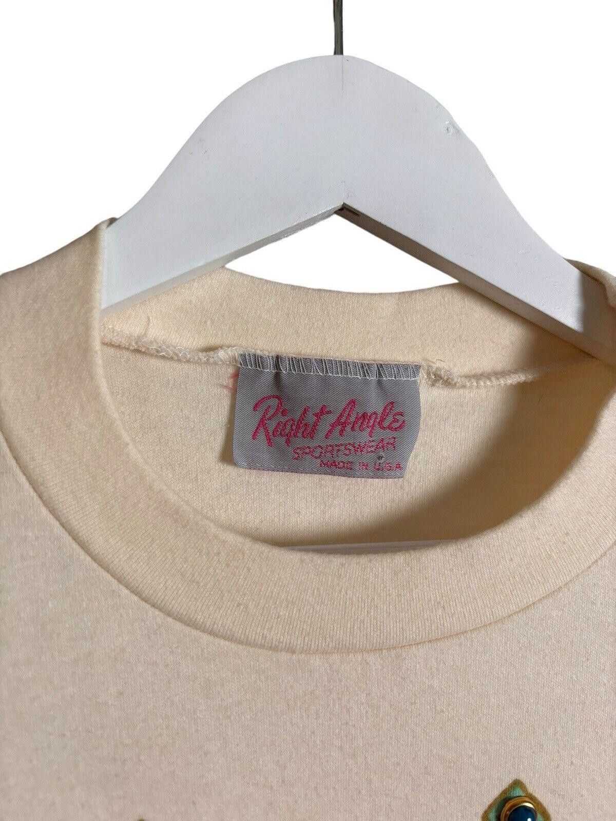 Designer × Vintage Vintage 80s Right Angle Native Art T-shirt Womens Large Size L / US 10 / IT 46 - 6 Thumbnail