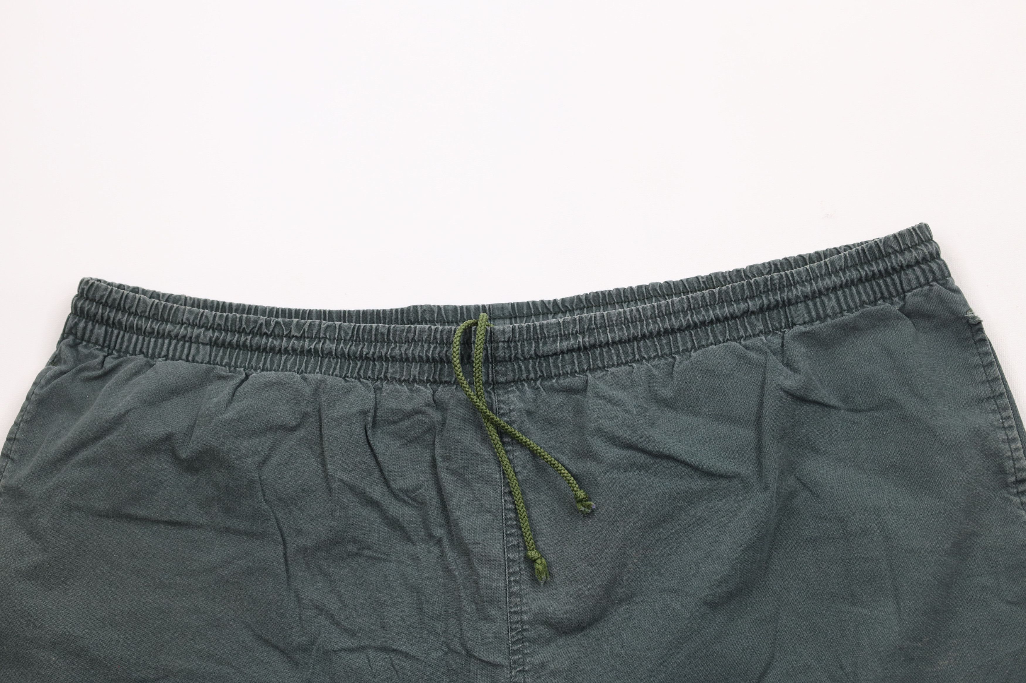 Spalding × Vintage Vintage 90s Spalding Lined Above Knee Shorts Green Cotton Size US 36 / EU 52 - 2 Thumbnail