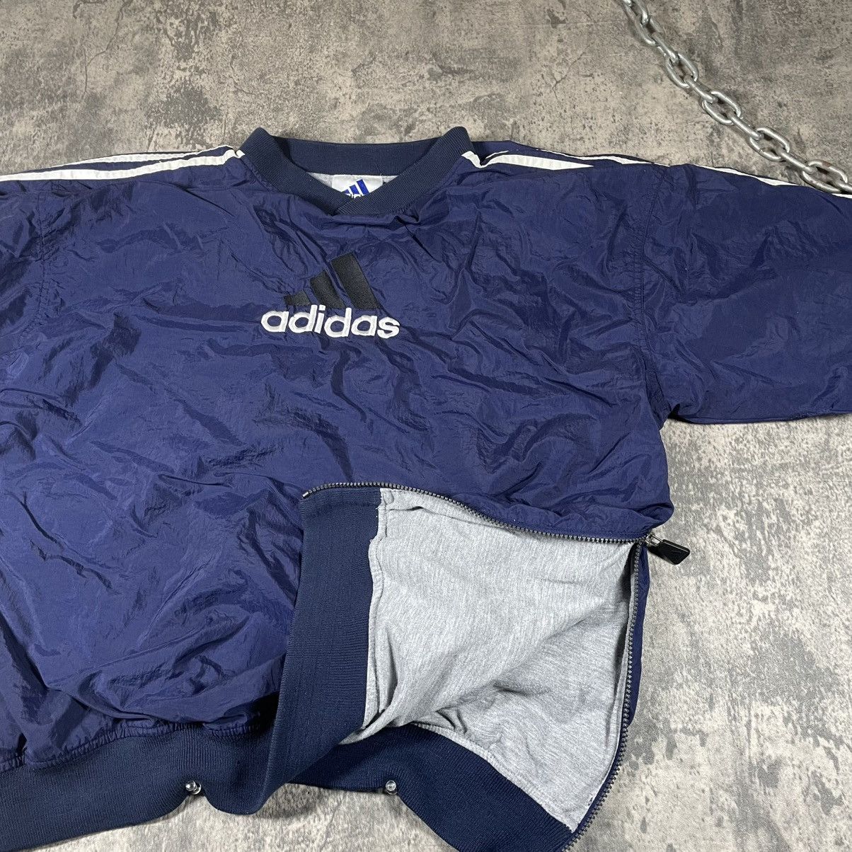 Adidas Adidas Vintage 90s Track jacket Size US L / EU 52-54 / 3 - 3 Thumbnail