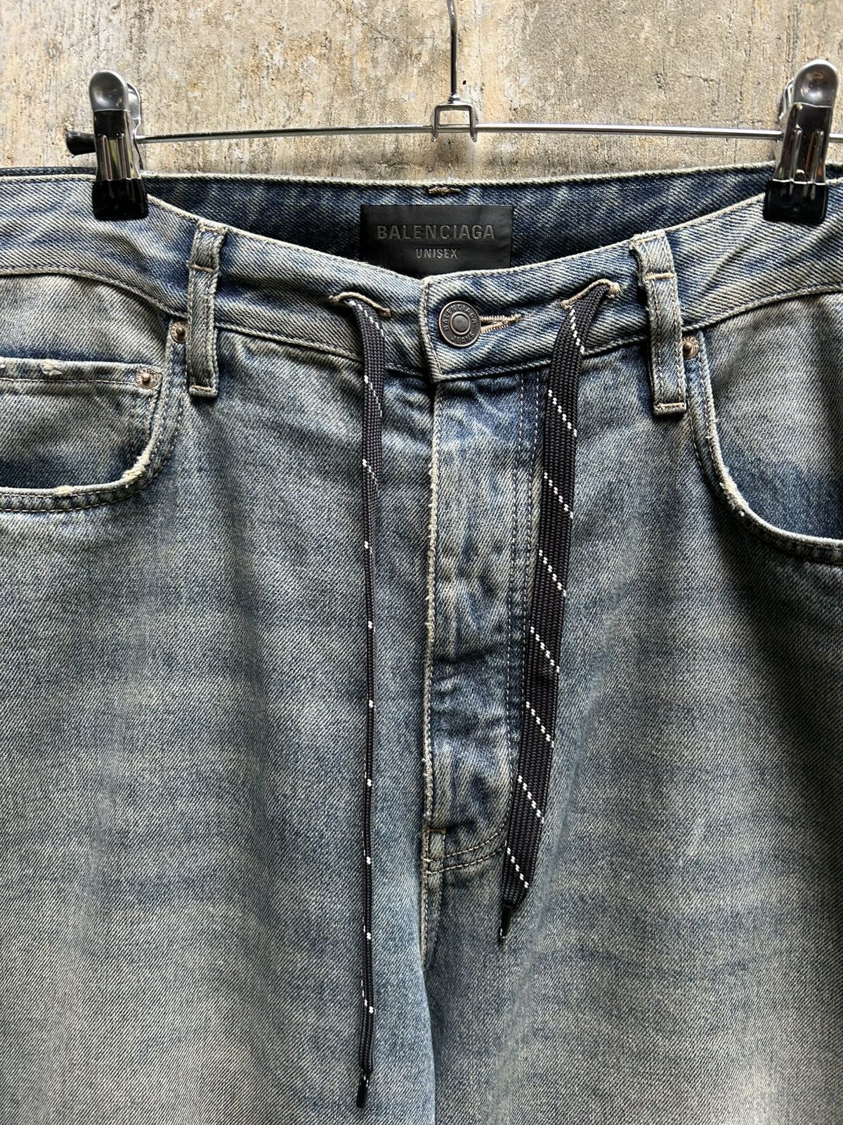 Balenciaga Balenciaga Summer 24 Oversized Drawstring Denim Size US 34 / EU 50 - 4 Thumbnail