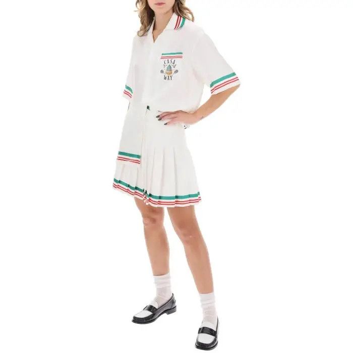 o1s22i1n0424 Casaway Mini Skirt in White