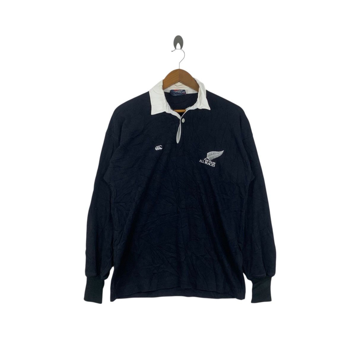 Canterbury of New Zealand Vintage CANTERBURY ALL BLACKS STEINLAGER Rugby Tee Shirt Size US M / EU 48-50 / 2 - 1 Thumbnail