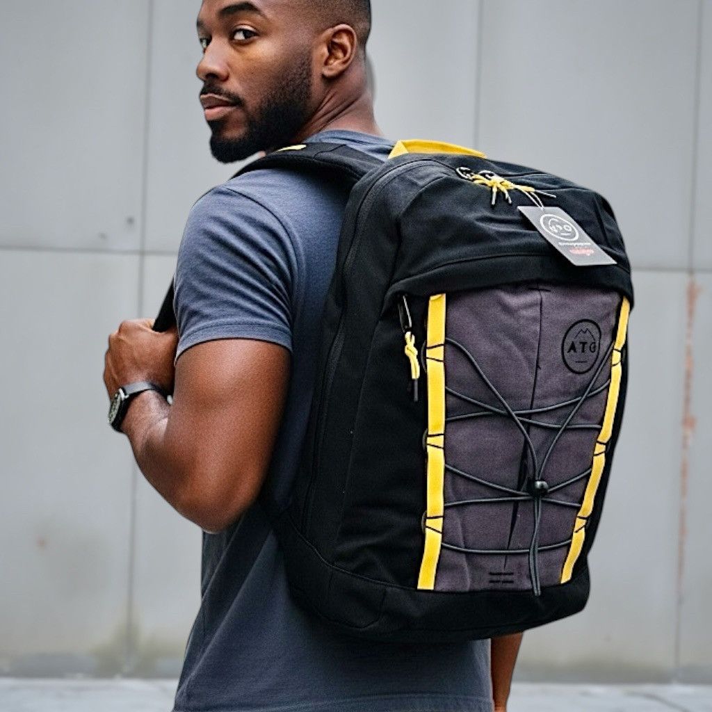 Wrangler Wrangler Men Women Pinnacle Black Yllw Backpack 18”x13”x3.5” Size ONE SIZE - 1 Thumbnail