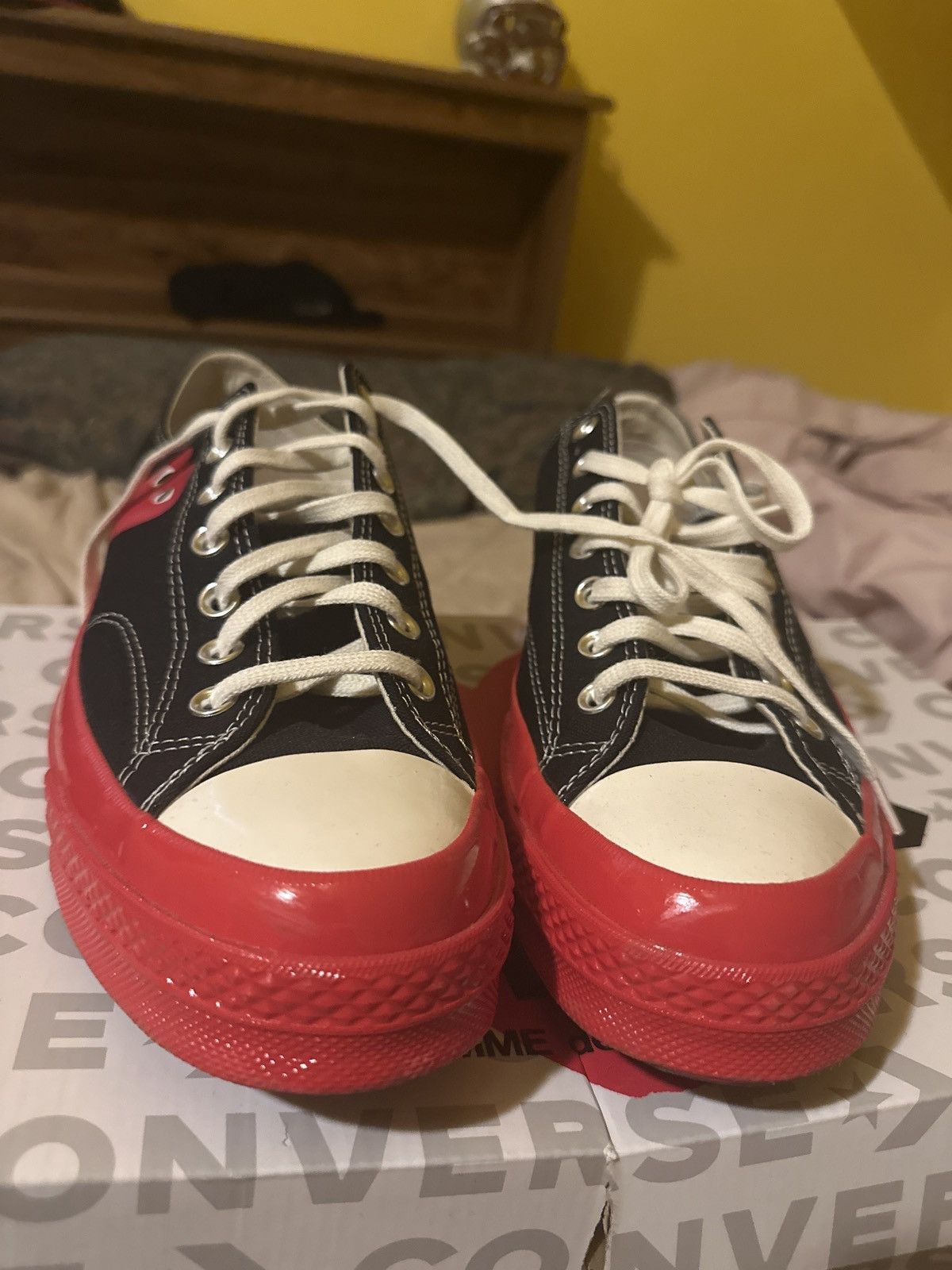 Converse Converse ChuckTaylor All Star 70 xComme des Garcons blk/red Size US 12 / EU 45 - 3 Thumbnail
