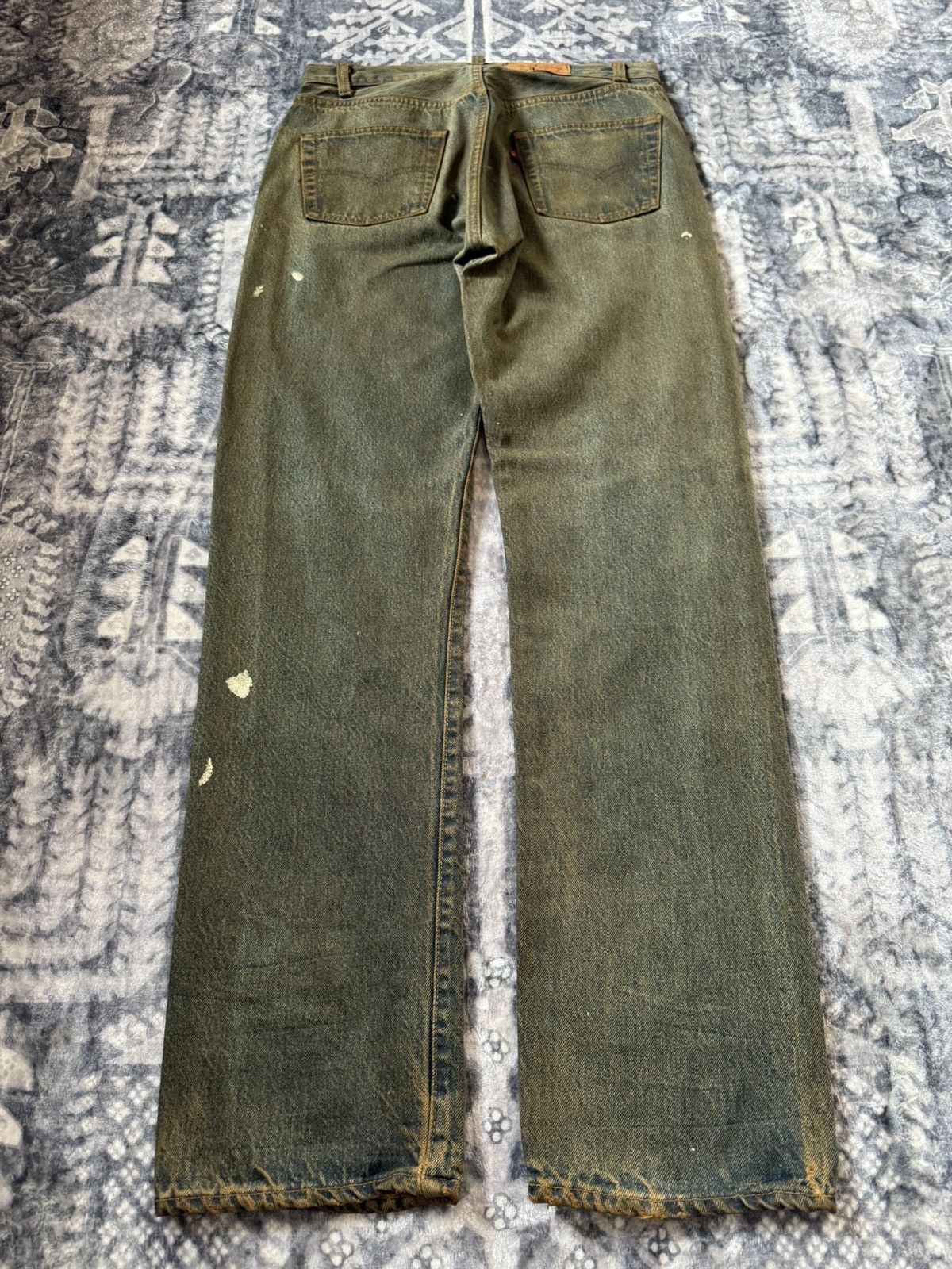 Levi's 80s Vintage Levis 501 Distressed Mud Wash Jeans Size US 30 / EU 46 - 2 Thumbnail